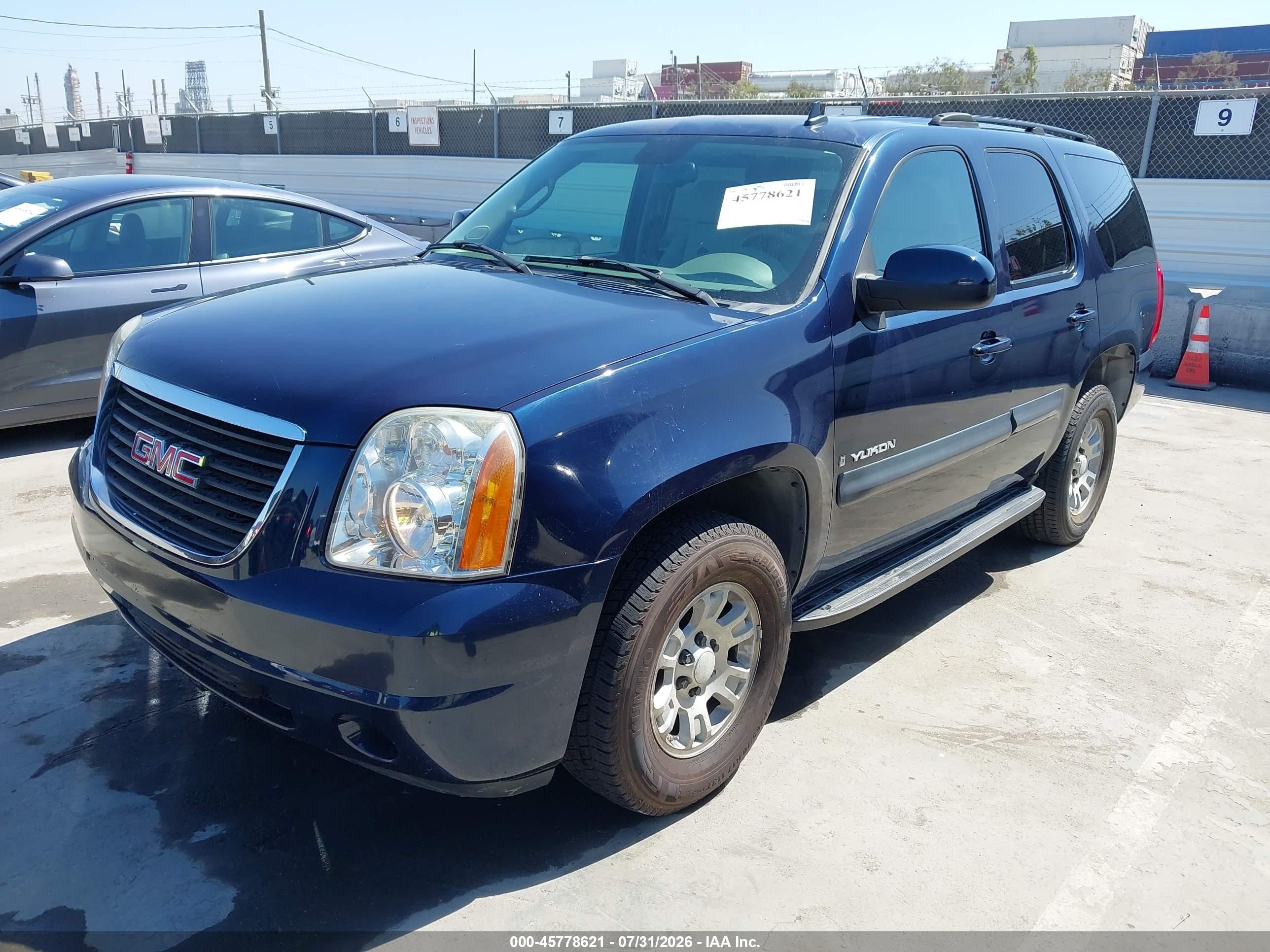 2007 Gmc Yukon Sle Blue vin: 1GKFC13J87R115807