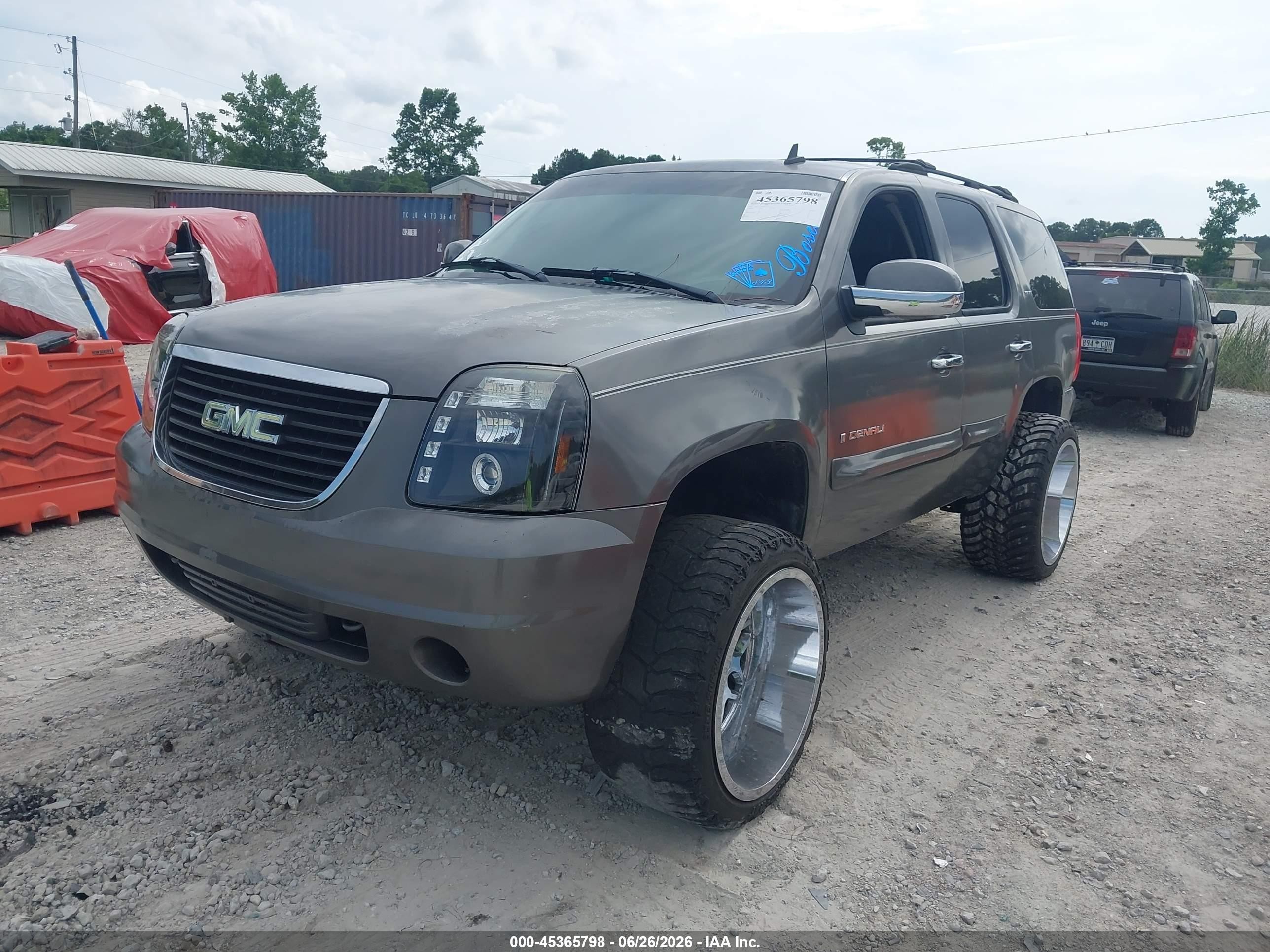 2007 Gmc Yukon Slt Gray vin: 1GKFC13J97R125715