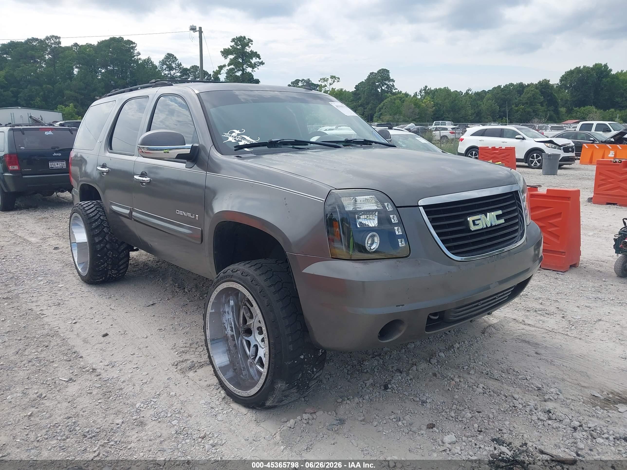 2007 Gmc Yukon Slt Gray vin: 1GKFC13J97R125715