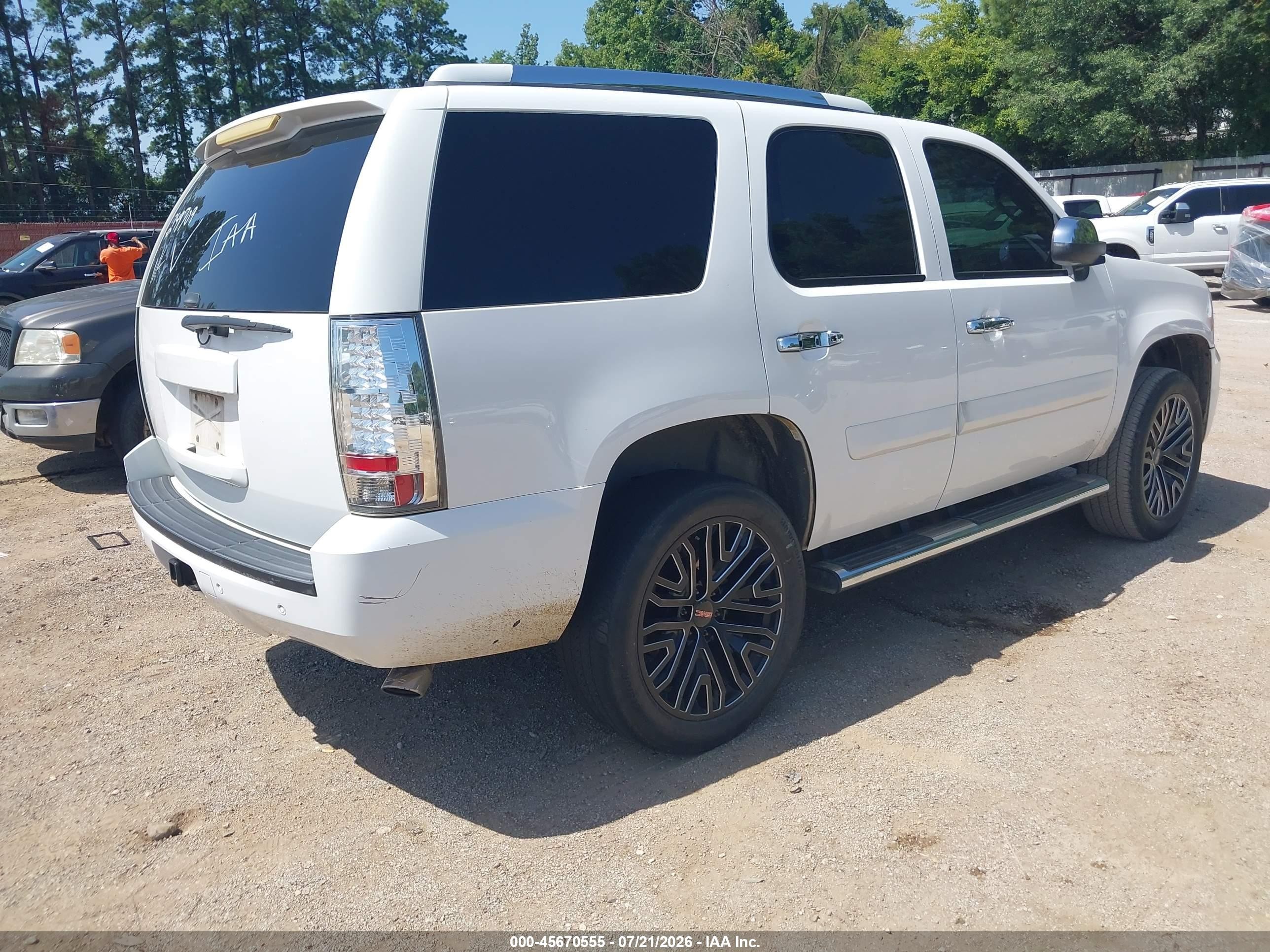 2007 Gmc Yukon Slt White vin: 1GKFC13J97R249709