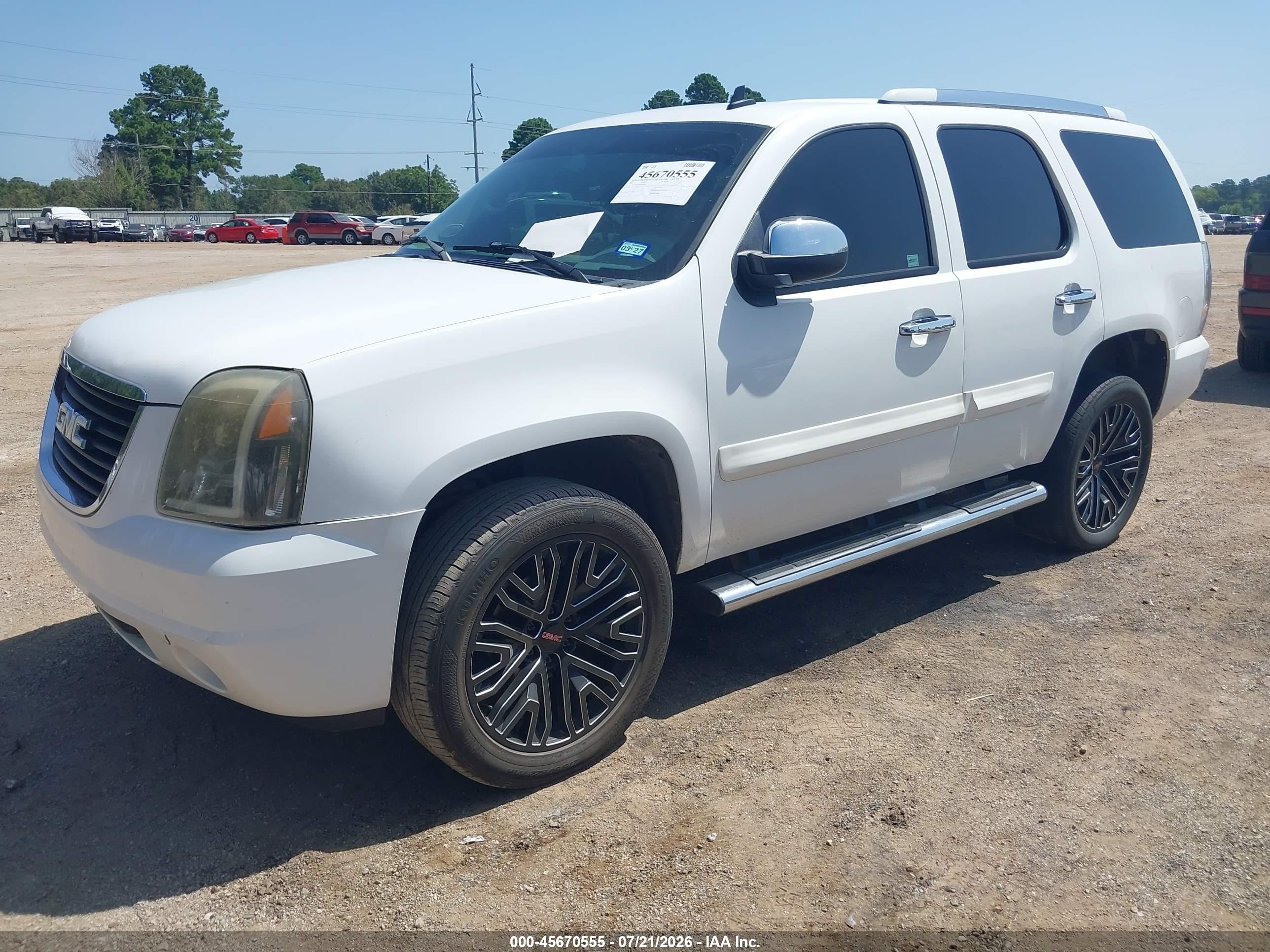 2007 Gmc Yukon Slt White vin: 1GKFC13J97R249709