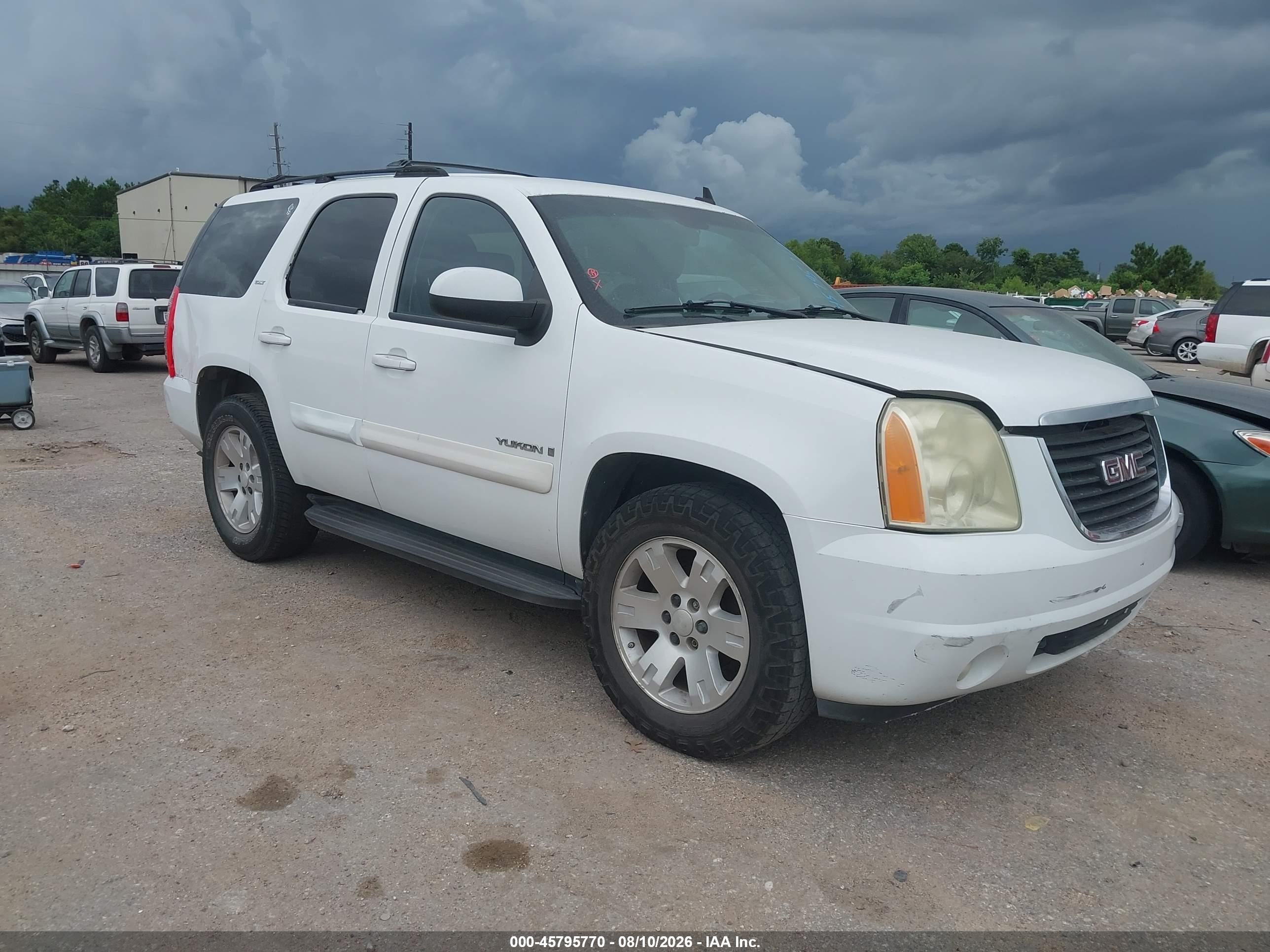 2007 Gmc Yukon Slt White vin: 1GKFC13J97R284735