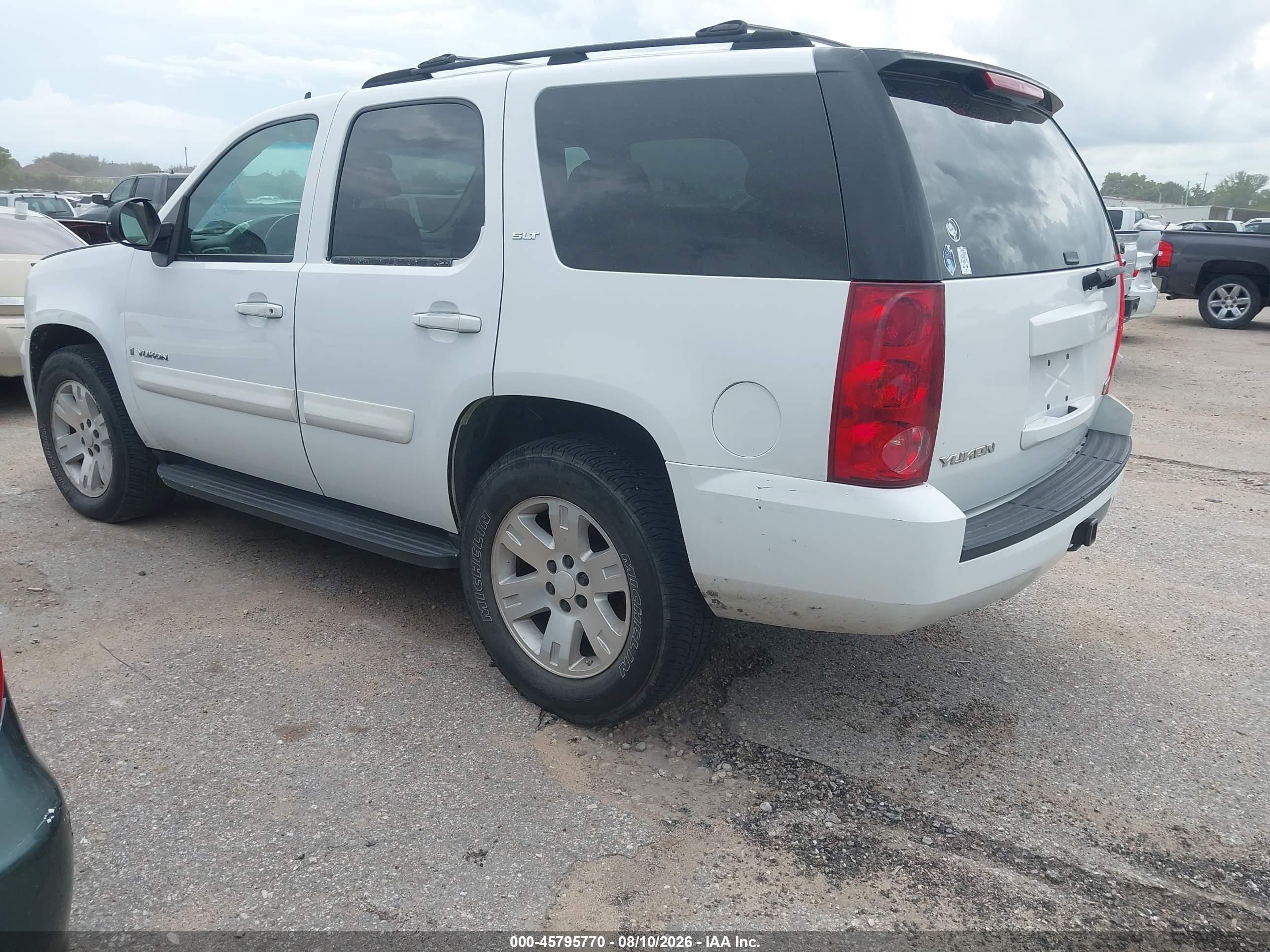 2007 Gmc Yukon Slt White vin: 1GKFC13J97R284735