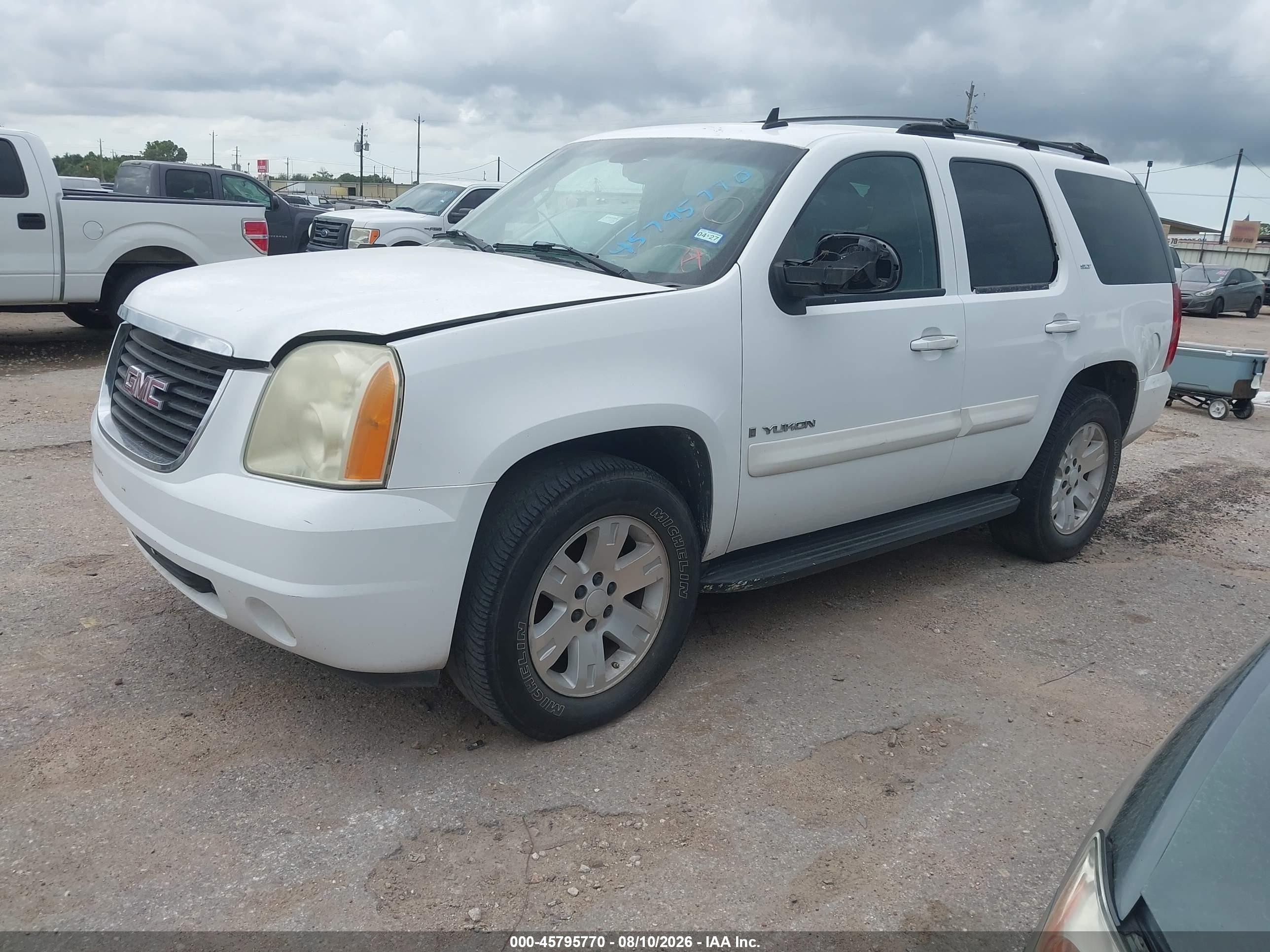 2007 Gmc Yukon Slt White vin: 1GKFC13J97R284735