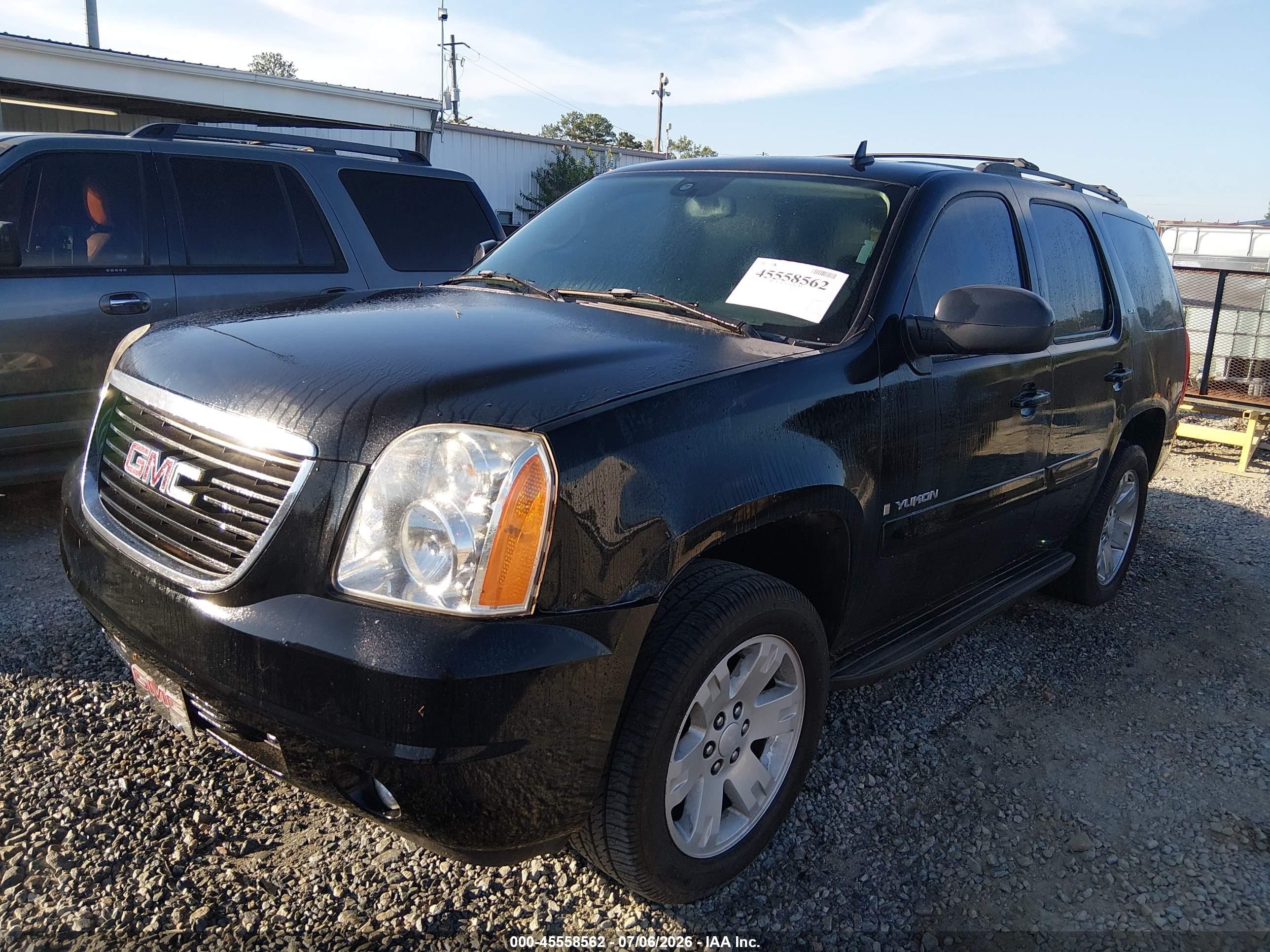 2008 Gmc Yukon Slt Black vin: 1GKFC13J98R180036