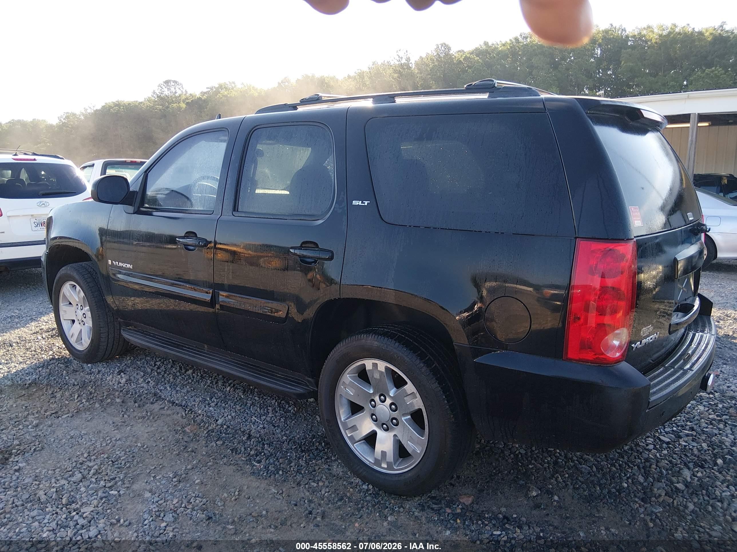 2008 Gmc Yukon Slt Black vin: 1GKFC13J98R180036