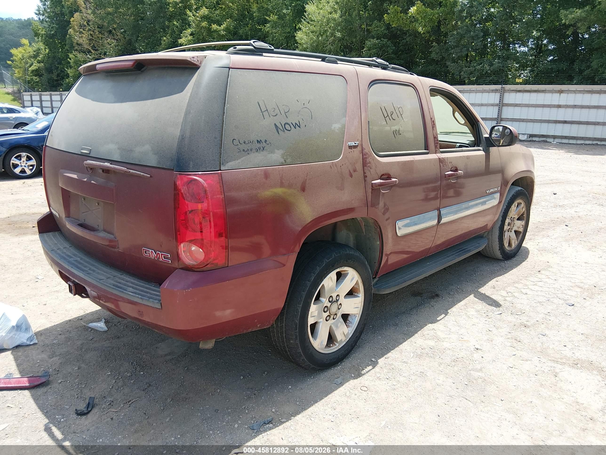 2007 Gmc Yukon Slt Maroon vin: 1GKFC13JX7J104449