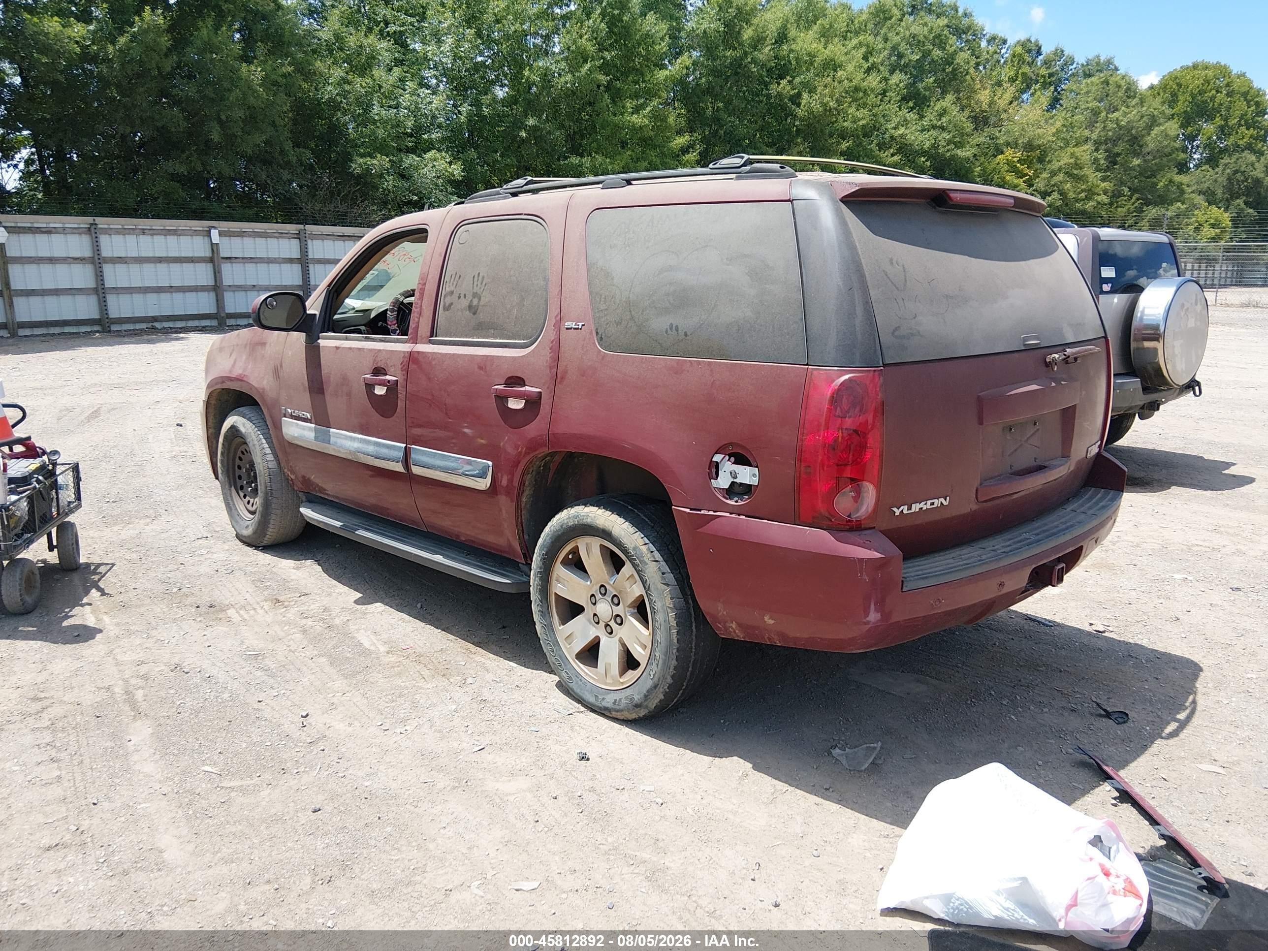 2007 Gmc Yukon Slt Maroon vin: 1GKFC13JX7J104449