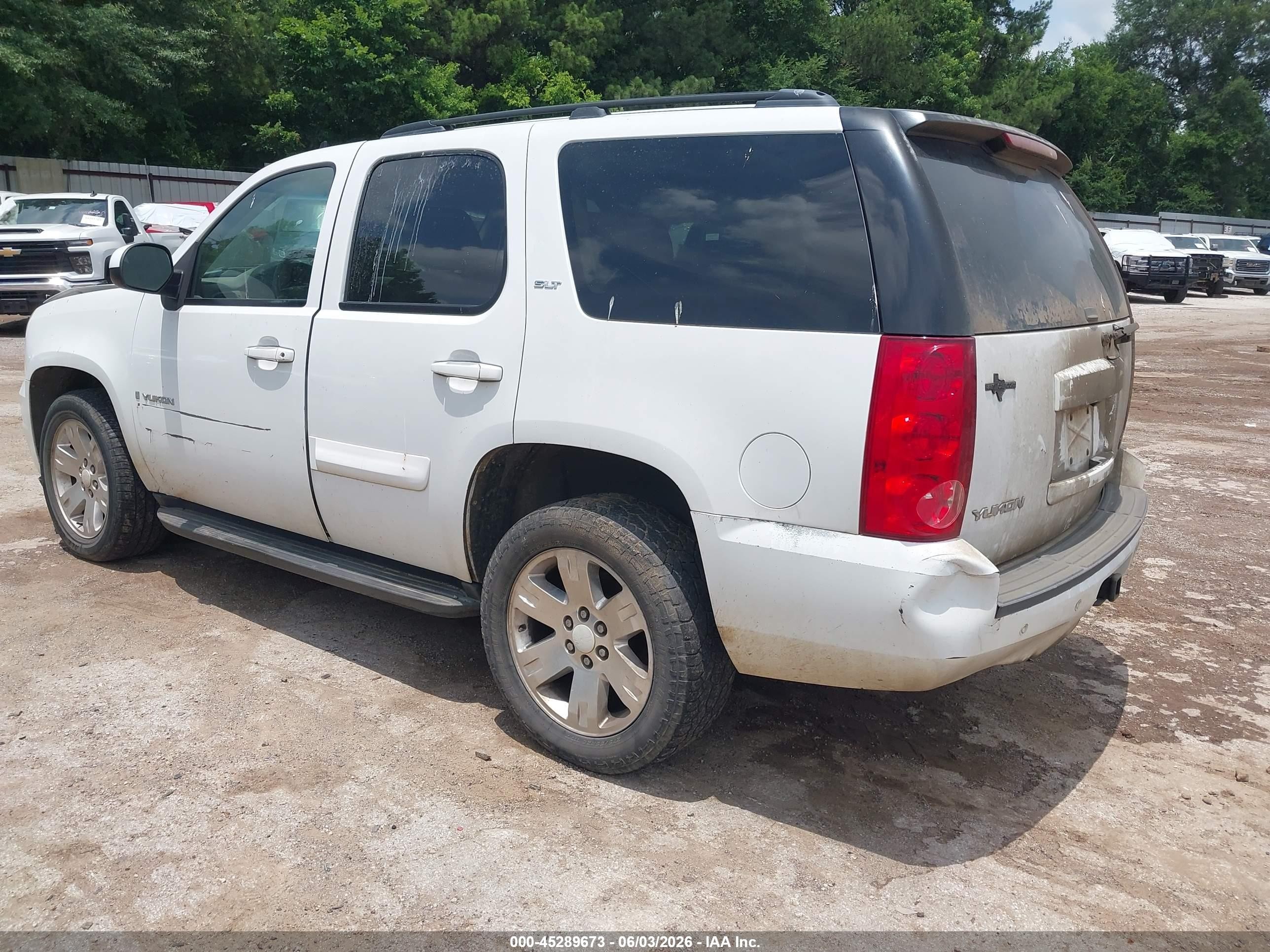 2008 Gmc Yukon Slt White vin: 1GKFC13JX8R156277