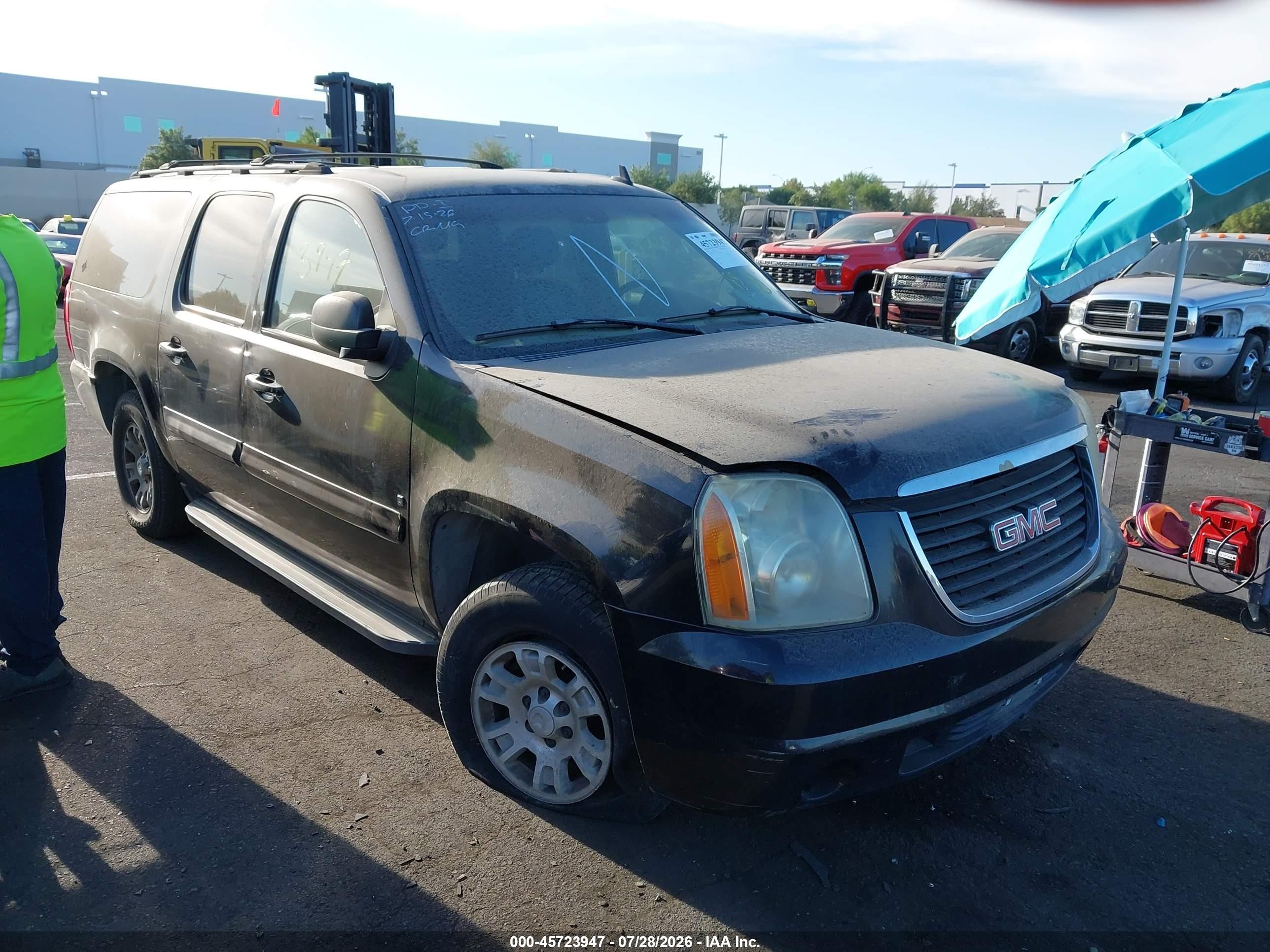 2007 Gmc Yukon Xl 1500 Commercial Fleet Black vin: 1GKFC16017R232941