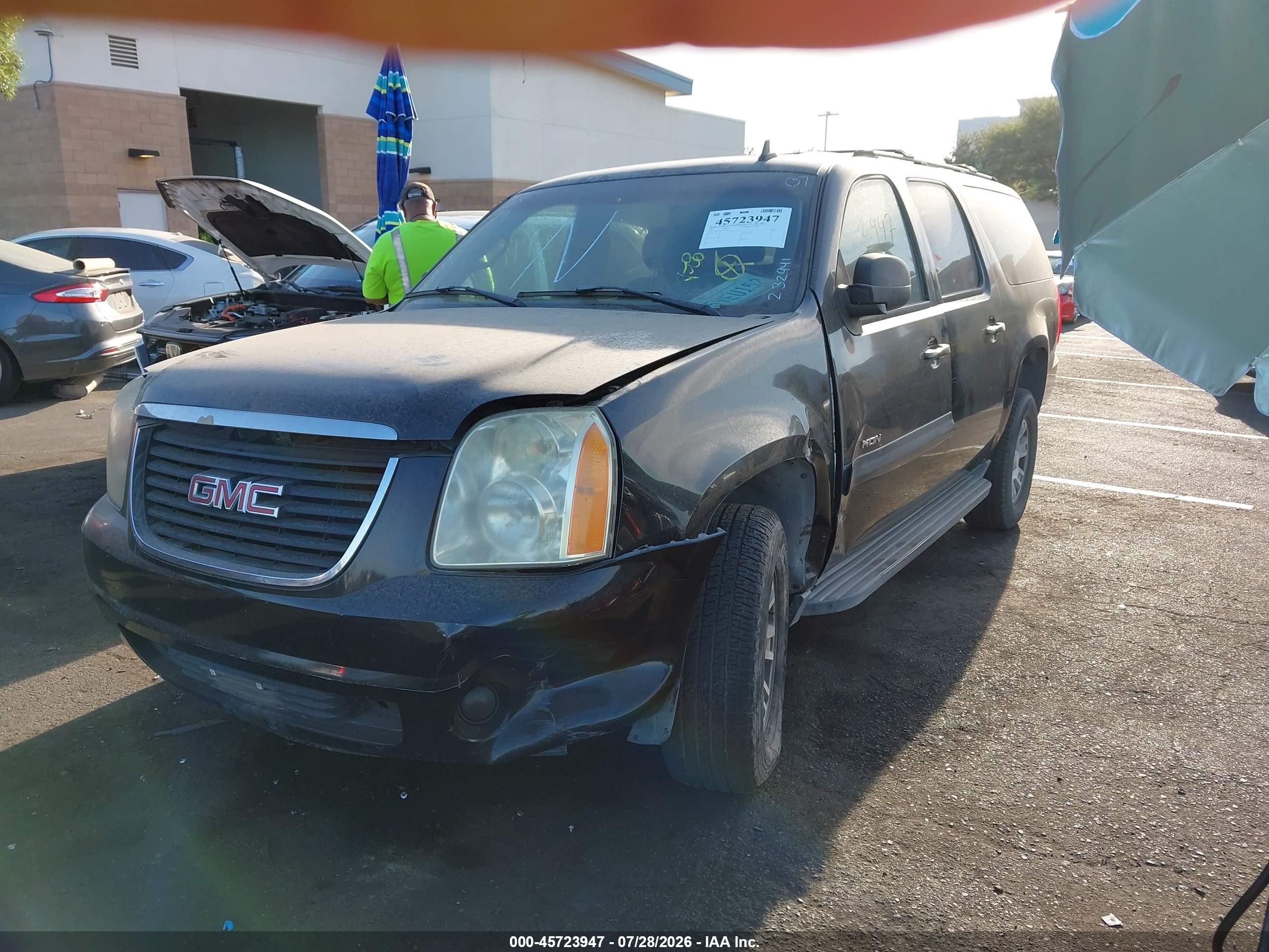 2007 Gmc Yukon Xl 1500 Commercial Fleet Black vin: 1GKFC16017R232941