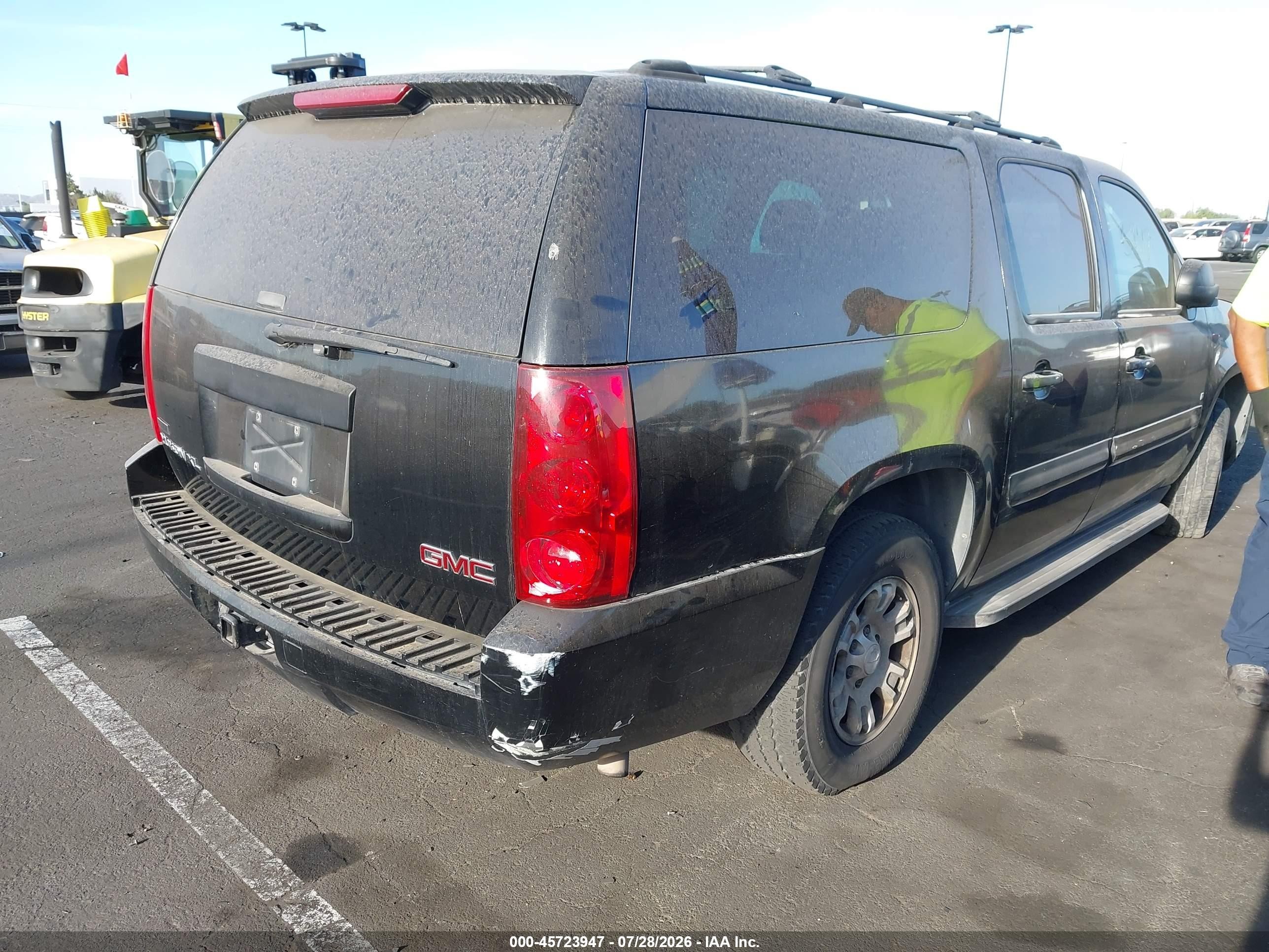 2007 Gmc Yukon Xl 1500 Commercial Fleet Black vin: 1GKFC16017R232941