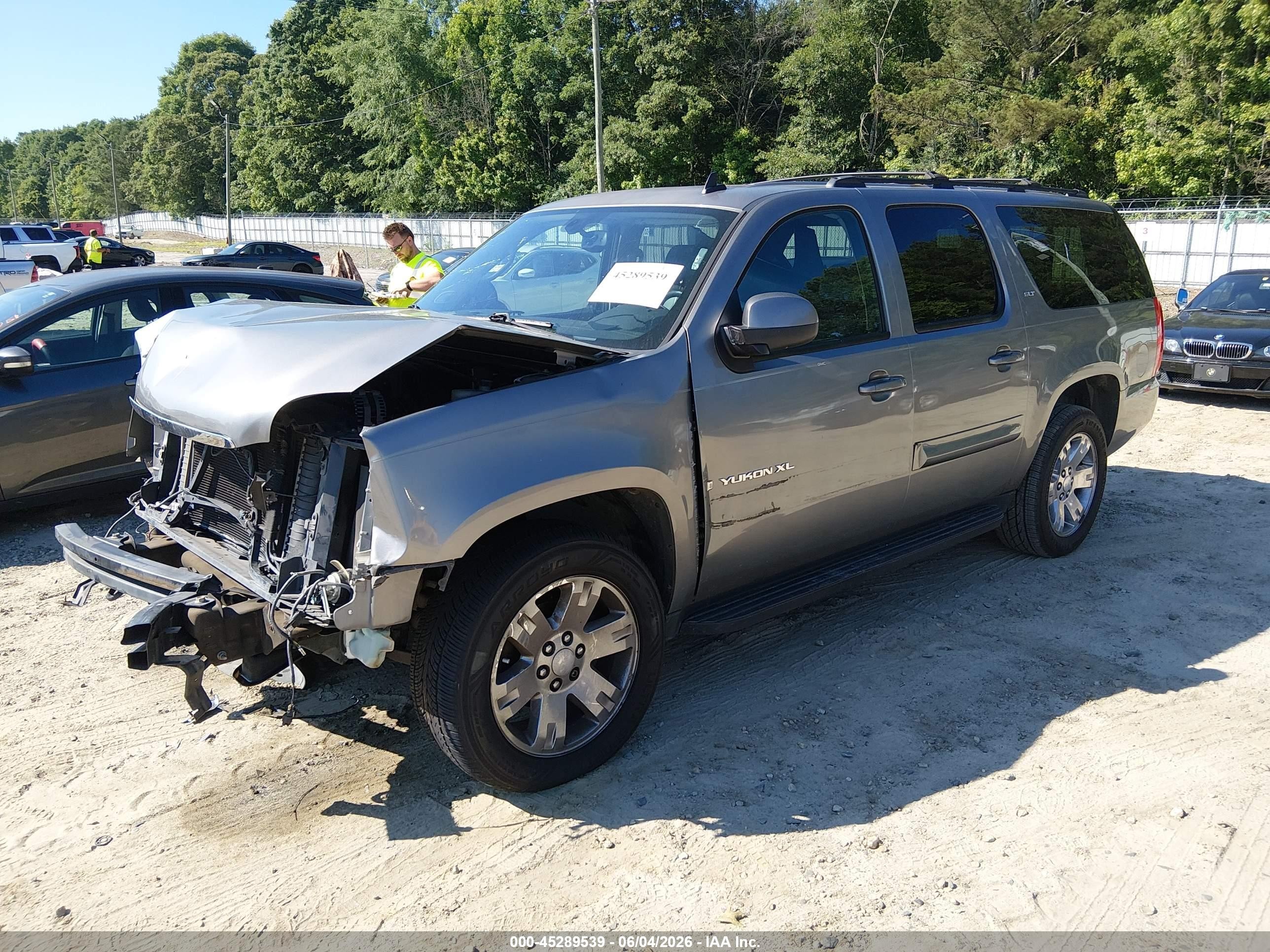 2008 Gmc Yukon Xl 1500 Slt Gray vin: 1GKFC16018R210388