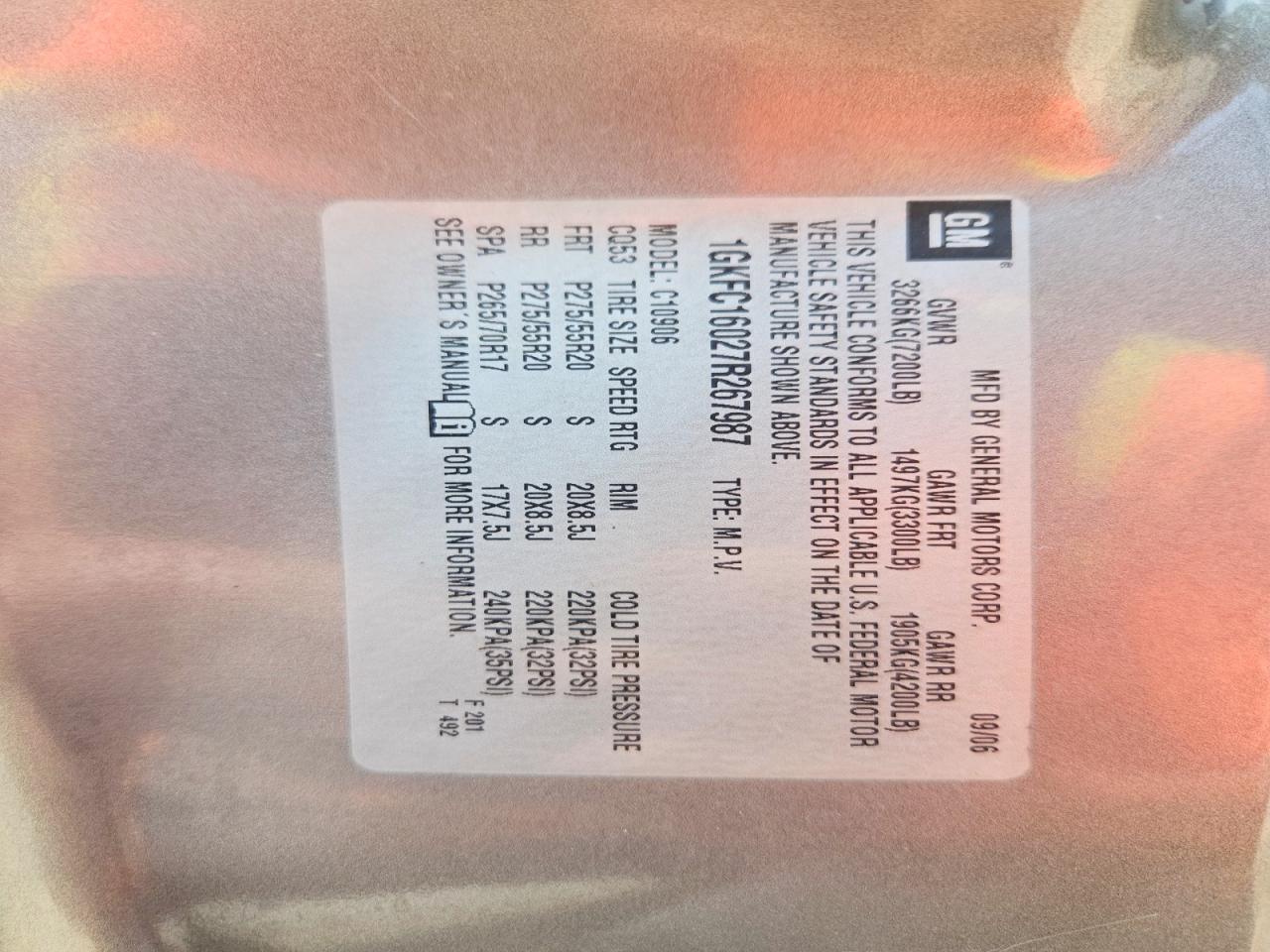 2007 Gmc Yukon Xl C1500 Gray vin: 1GKFC16027R267987