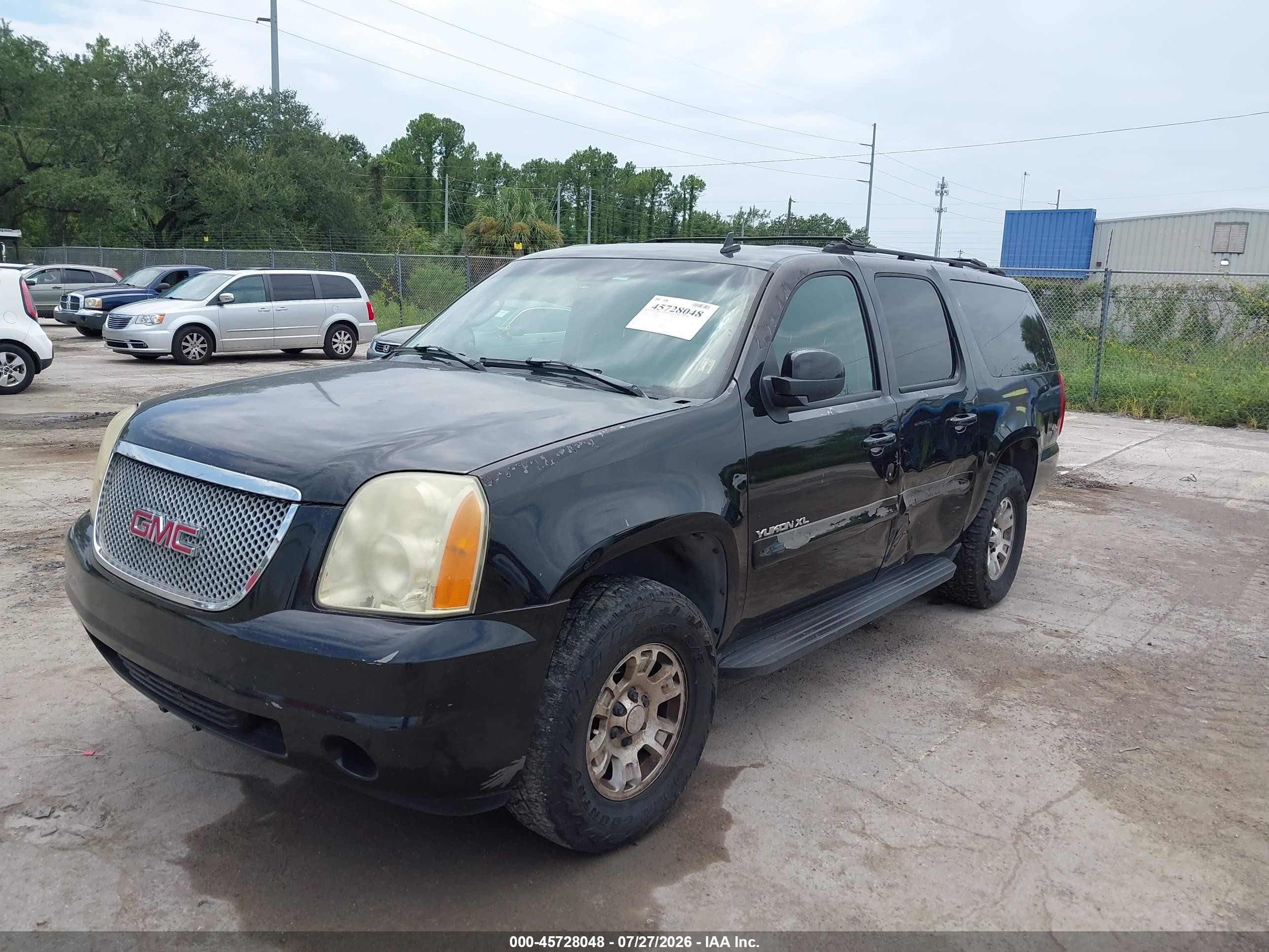 2007 Gmc Yukon Xl Sle Black vin: 1GKFC16037J224290