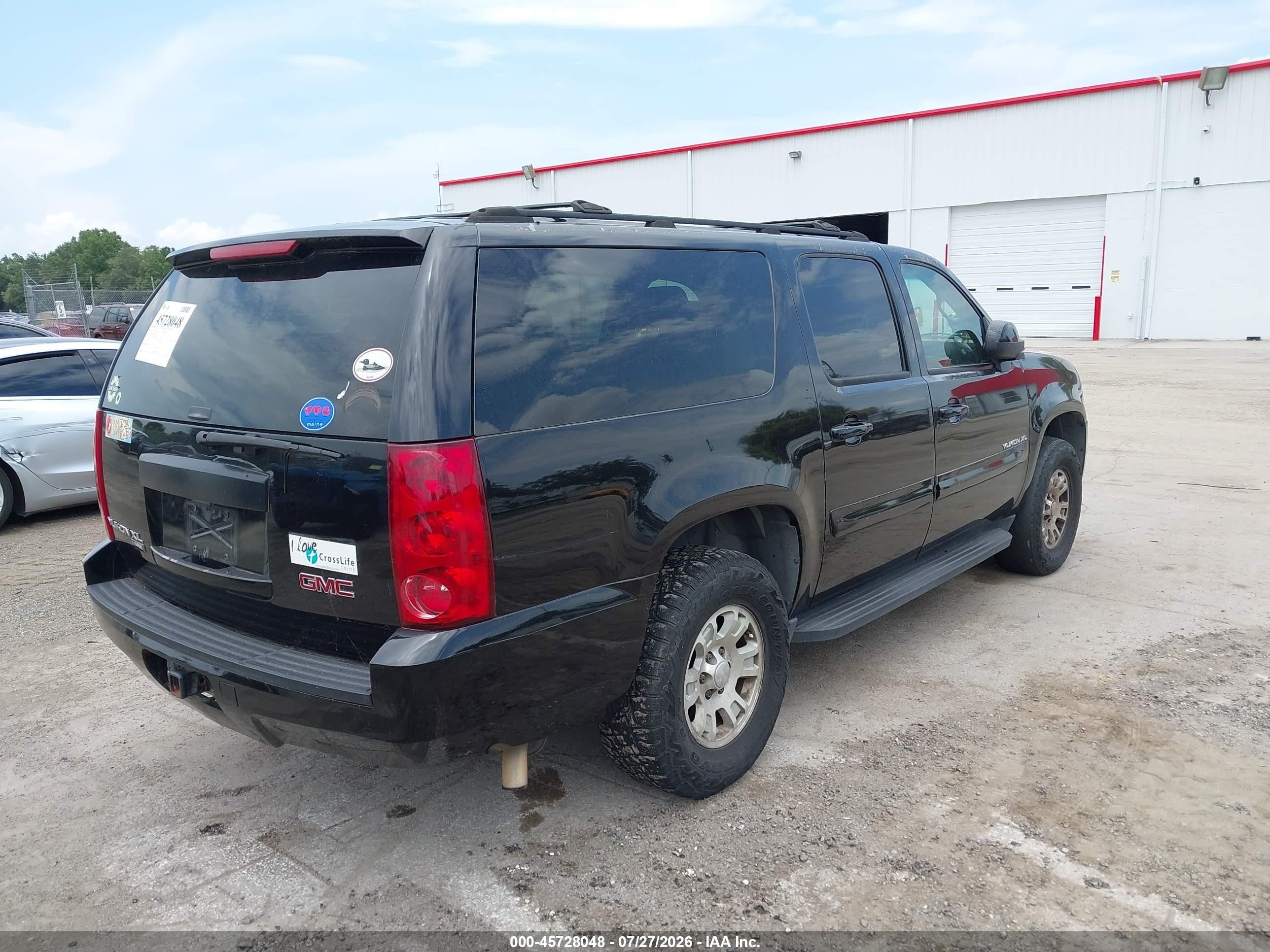 2007 Gmc Yukon Xl Sle Black vin: 1GKFC16037J224290