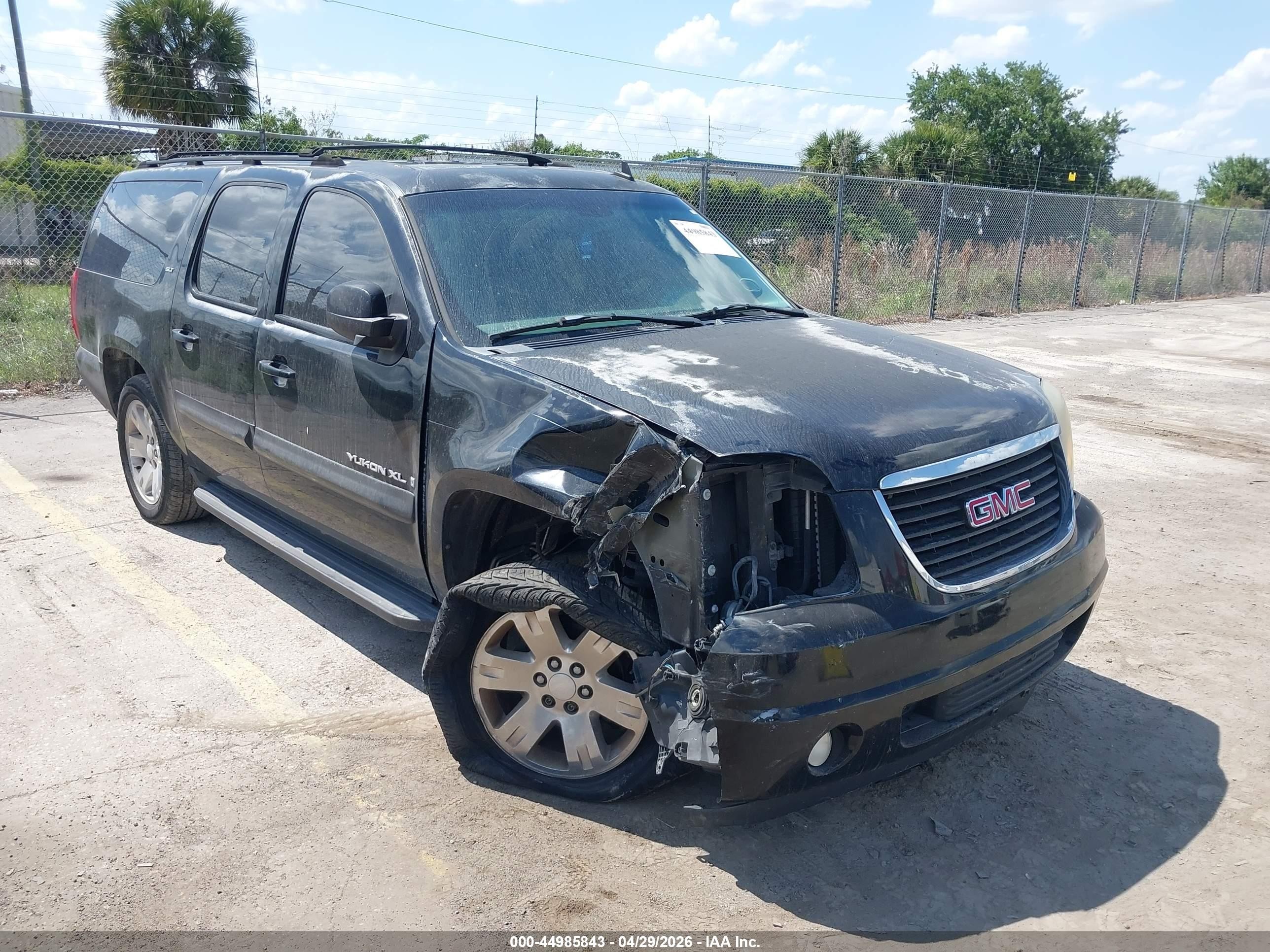 2007 Gmc Yukon Xl 1500 Slt Black vin: 1GKFC16047J270016