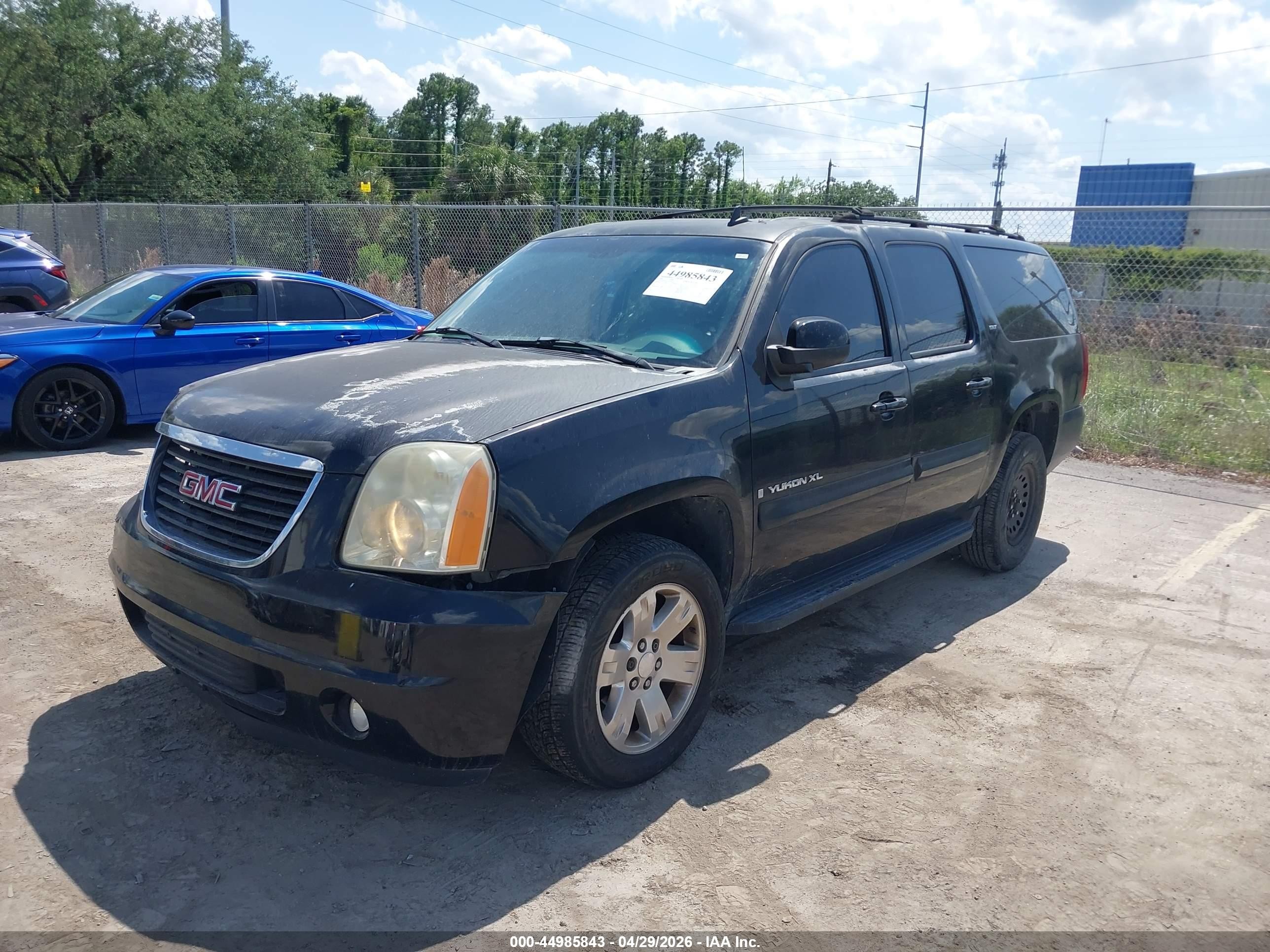 2007 Gmc Yukon Xl 1500 Slt Black vin: 1GKFC16047J270016