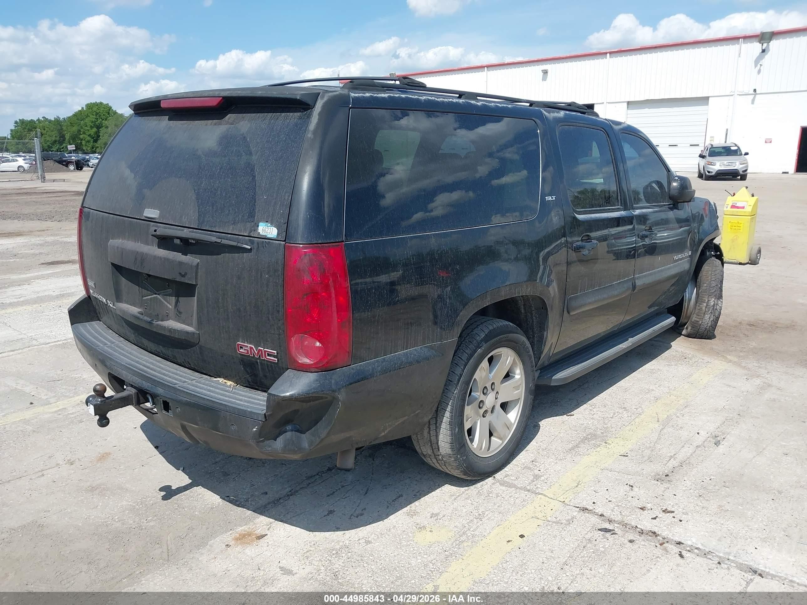 2007 Gmc Yukon Xl 1500 Slt Black vin: 1GKFC16047J270016