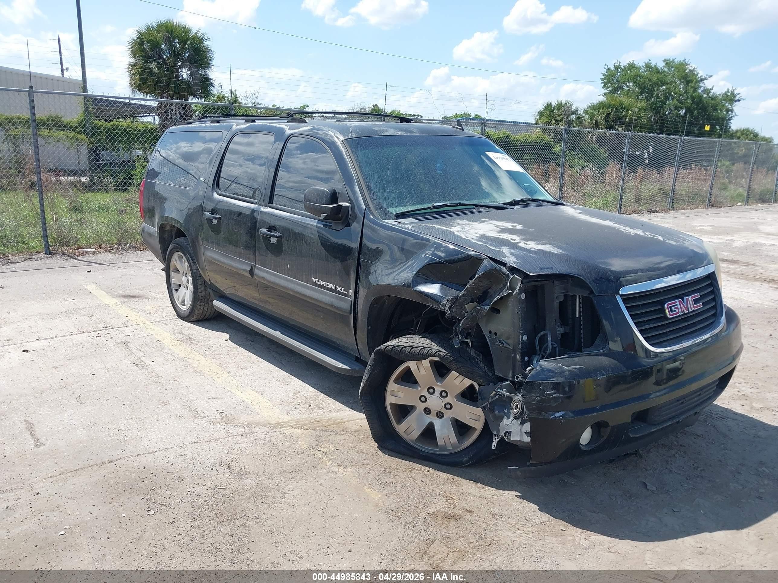 2007 Gmc Yukon Xl 1500 Slt Black vin: 1GKFC16047J270016