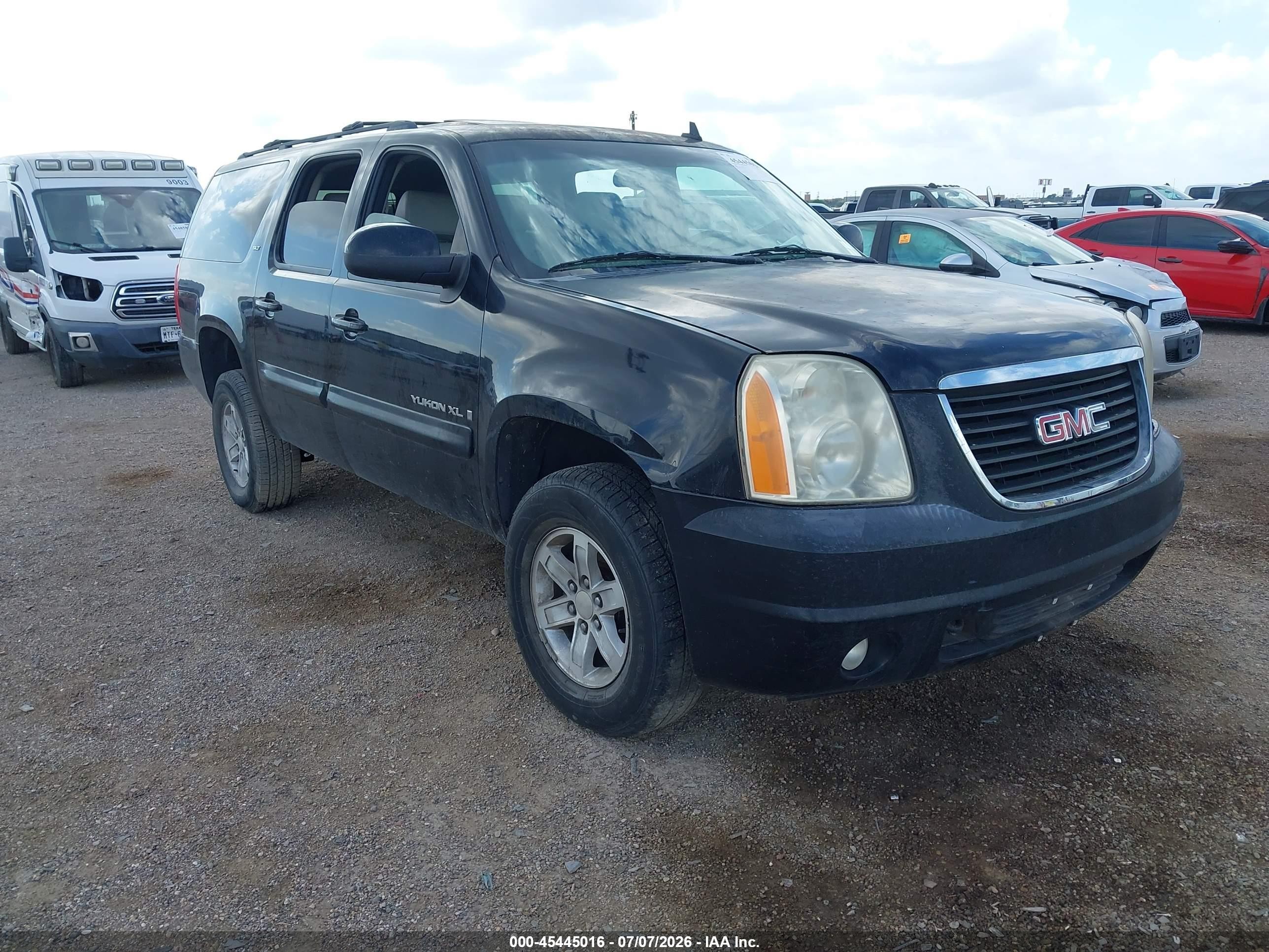 2008 Gmc Yukon Xl 1500 Slt Black vin: 1GKFC16048R204553