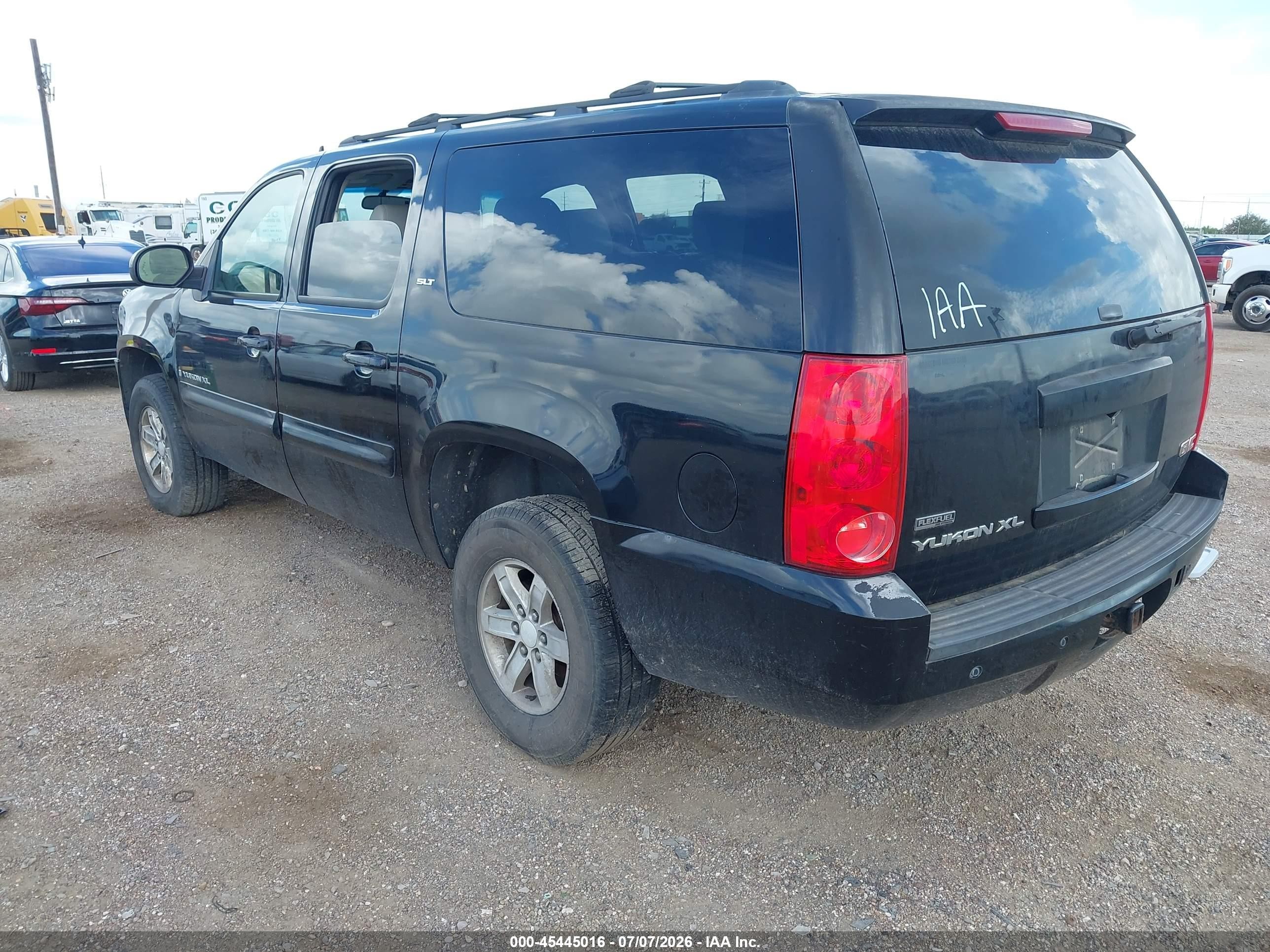 2008 Gmc Yukon Xl 1500 Slt Black vin: 1GKFC16048R204553