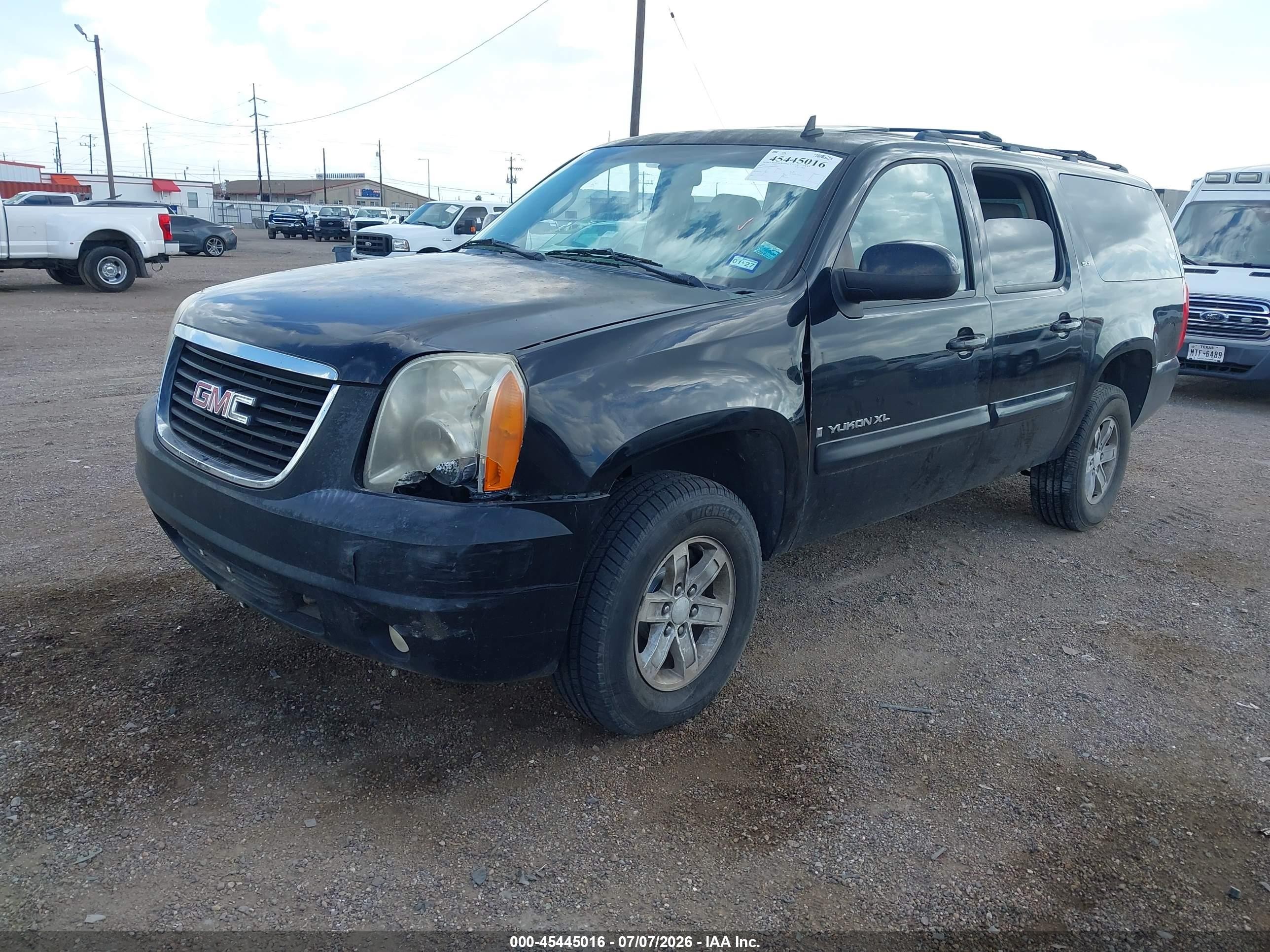 2008 Gmc Yukon Xl 1500 Slt Black vin: 1GKFC16048R204553