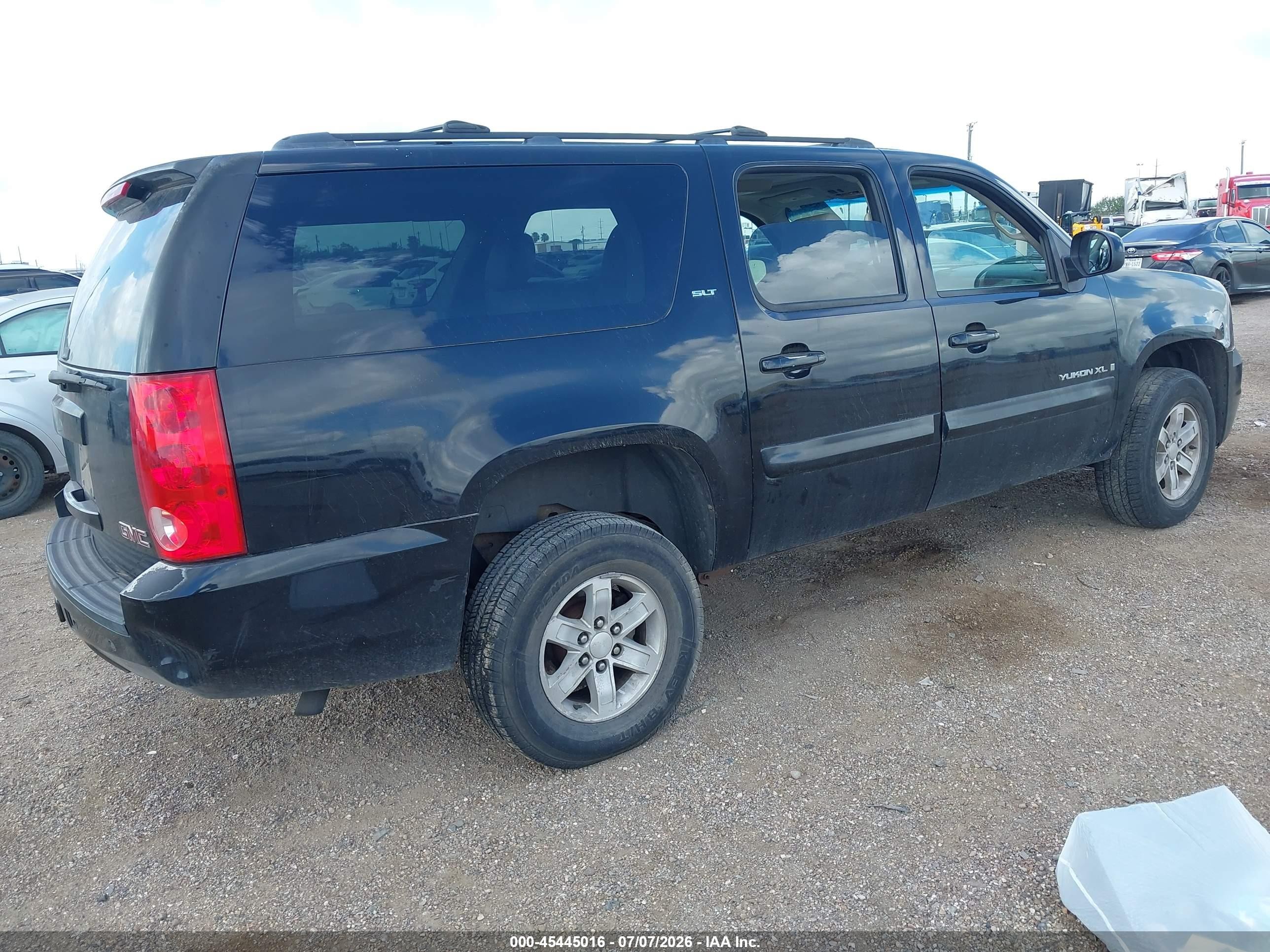 2008 Gmc Yukon Xl 1500 Slt Black vin: 1GKFC16048R204553