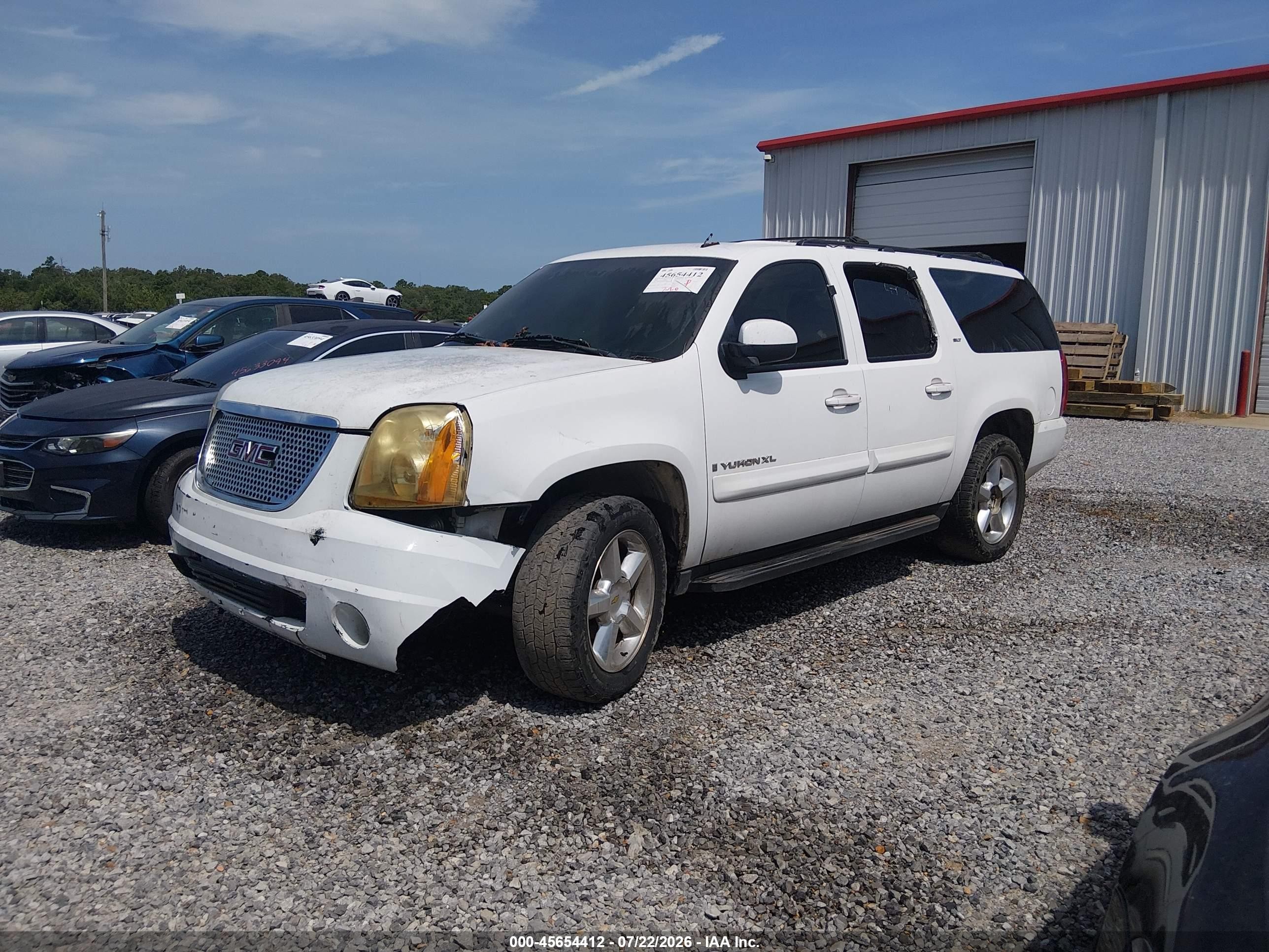 2008 Gmc Yukon Xl 1500 Slt White vin: 1GKFC16058R265958