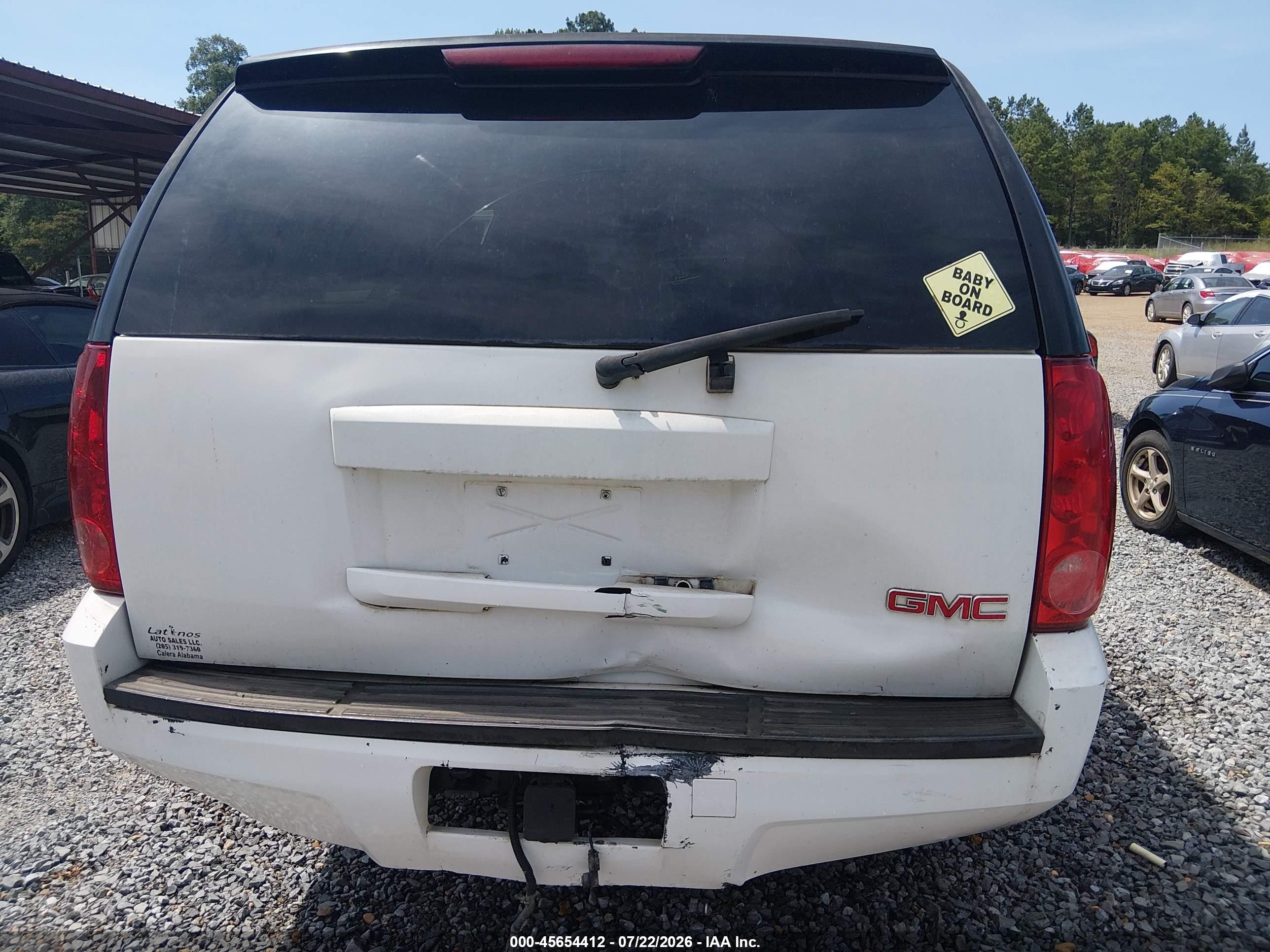 2008 Gmc Yukon Xl 1500 Slt White vin: 1GKFC16058R265958