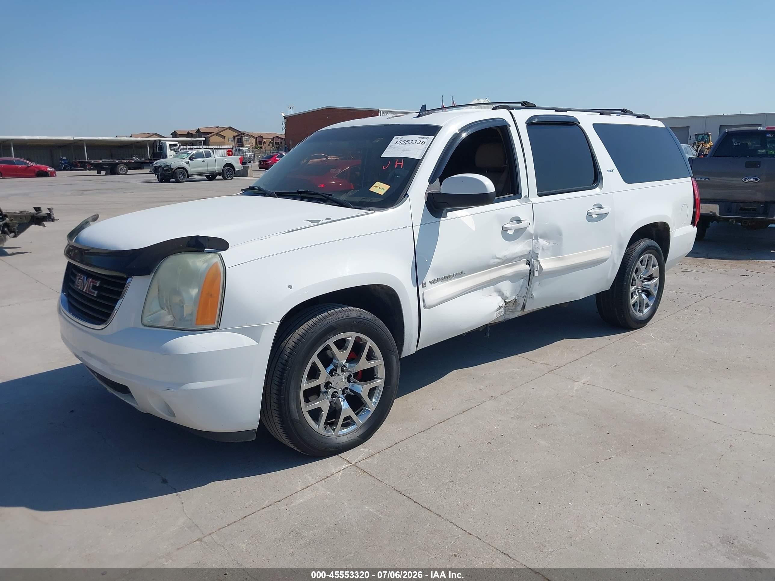2007 Gmc Yukon Xl Slt White vin: 1GKFC16087J234572