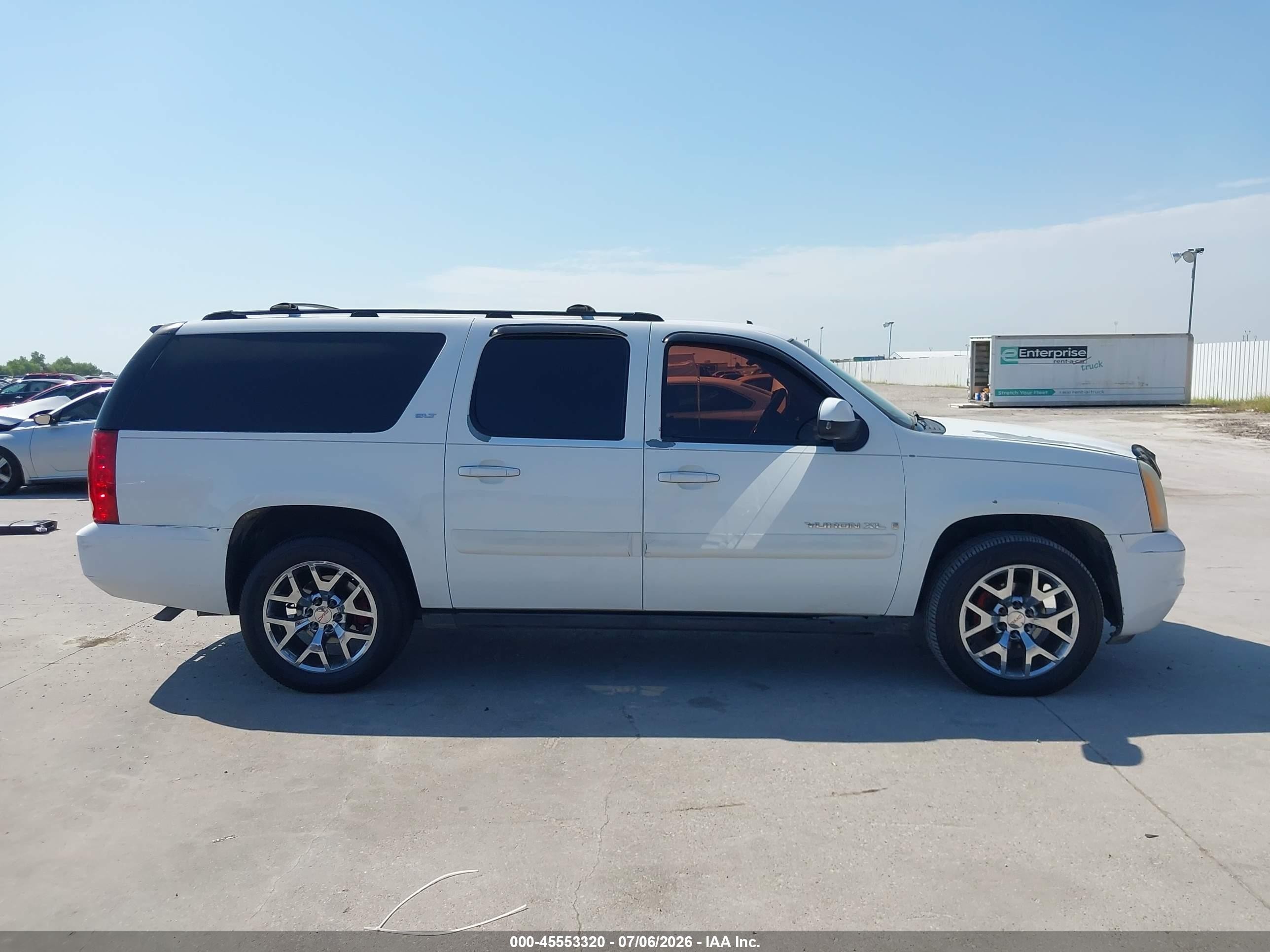 2007 Gmc Yukon Xl Slt White vin: 1GKFC16087J234572