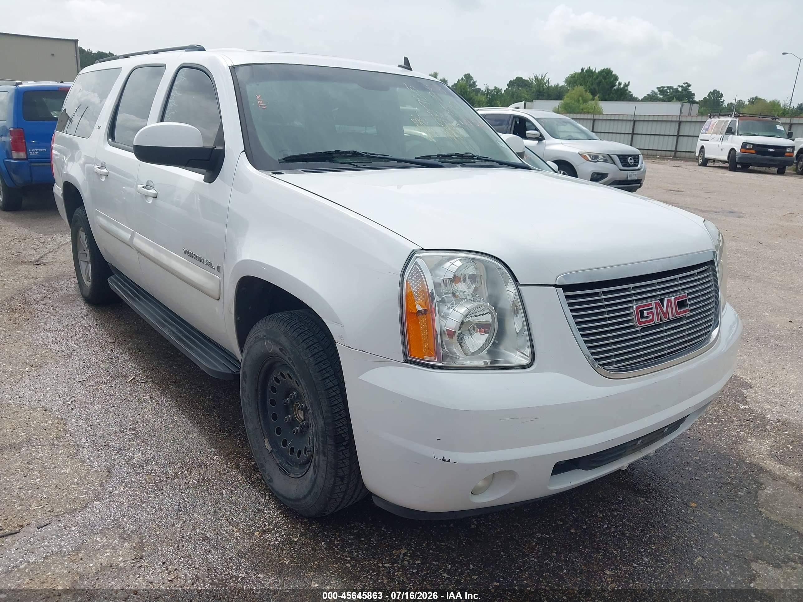 2008 Gmc Yukon Xl 1500 Slt White vin: 1GKFC16J68R228765