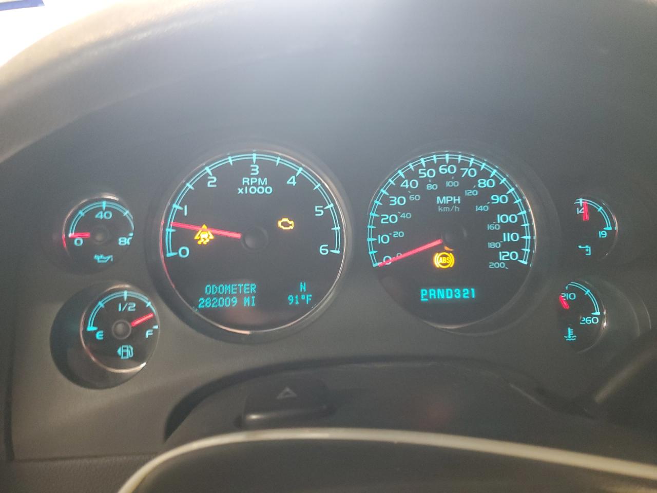 2009 Gmc Yukon Sle Blue vin: 1GKFC23C99R162595 Damage: Warning Light - Engine, On, Unacceptable