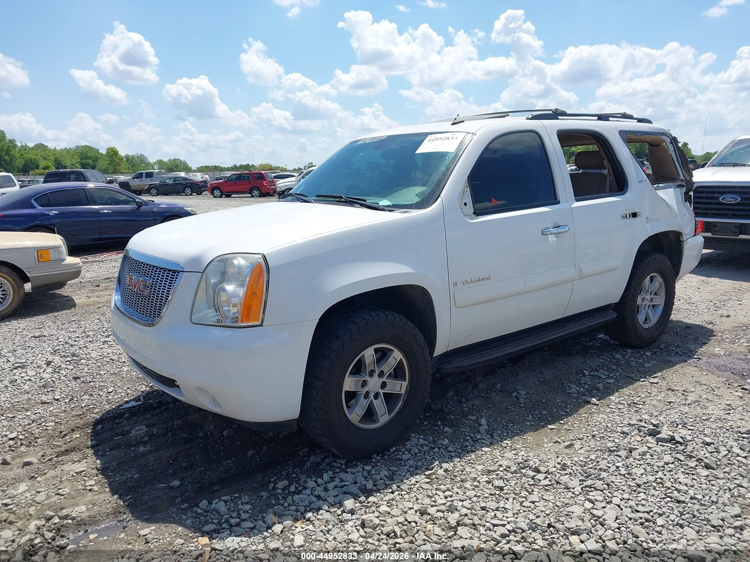 2009 Gmc Yukon Slt2 White vin: 1GKFC33039R154780
