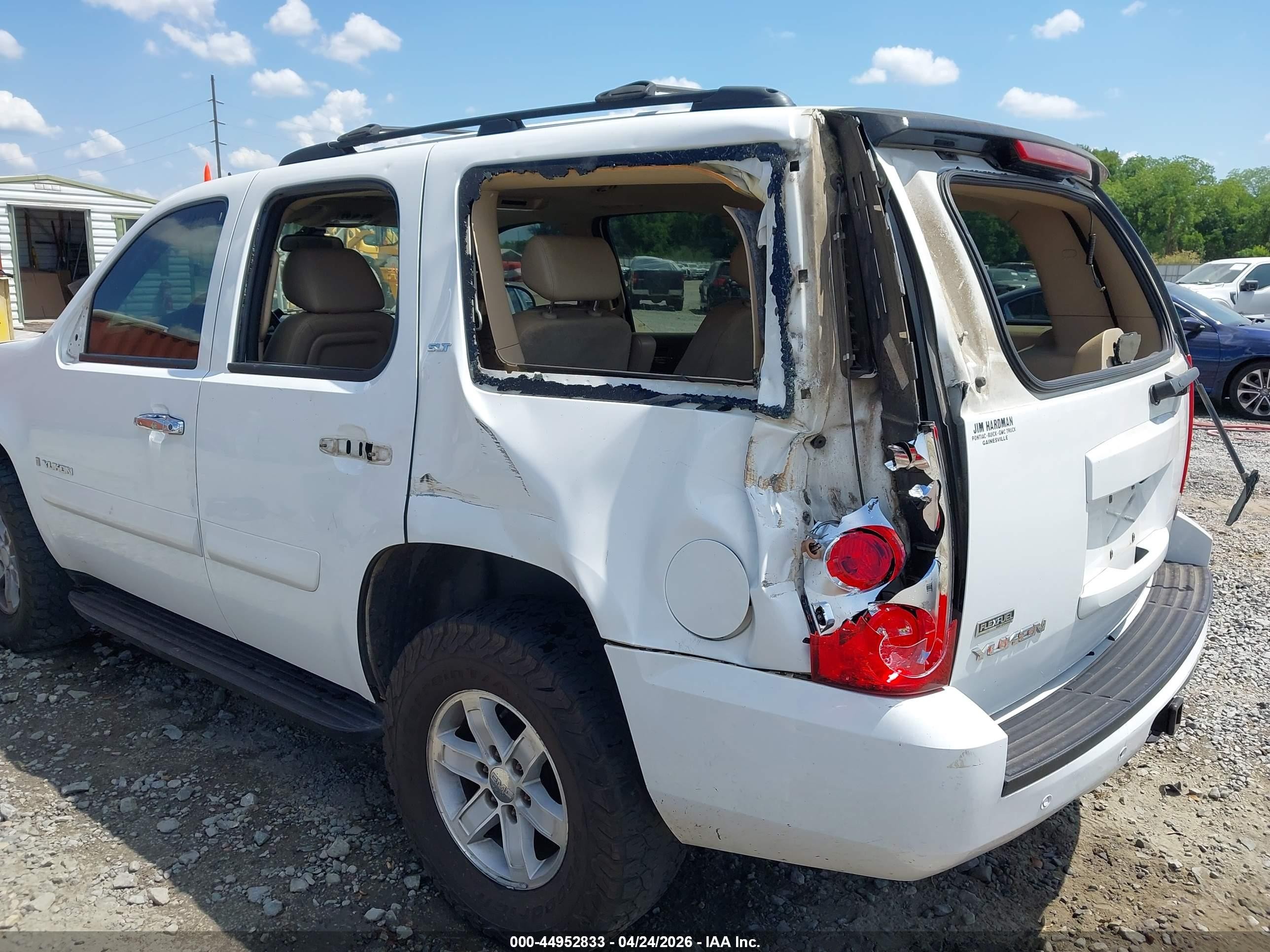 2009 Gmc Yukon Slt2 White vin: 1GKFC33039R154780