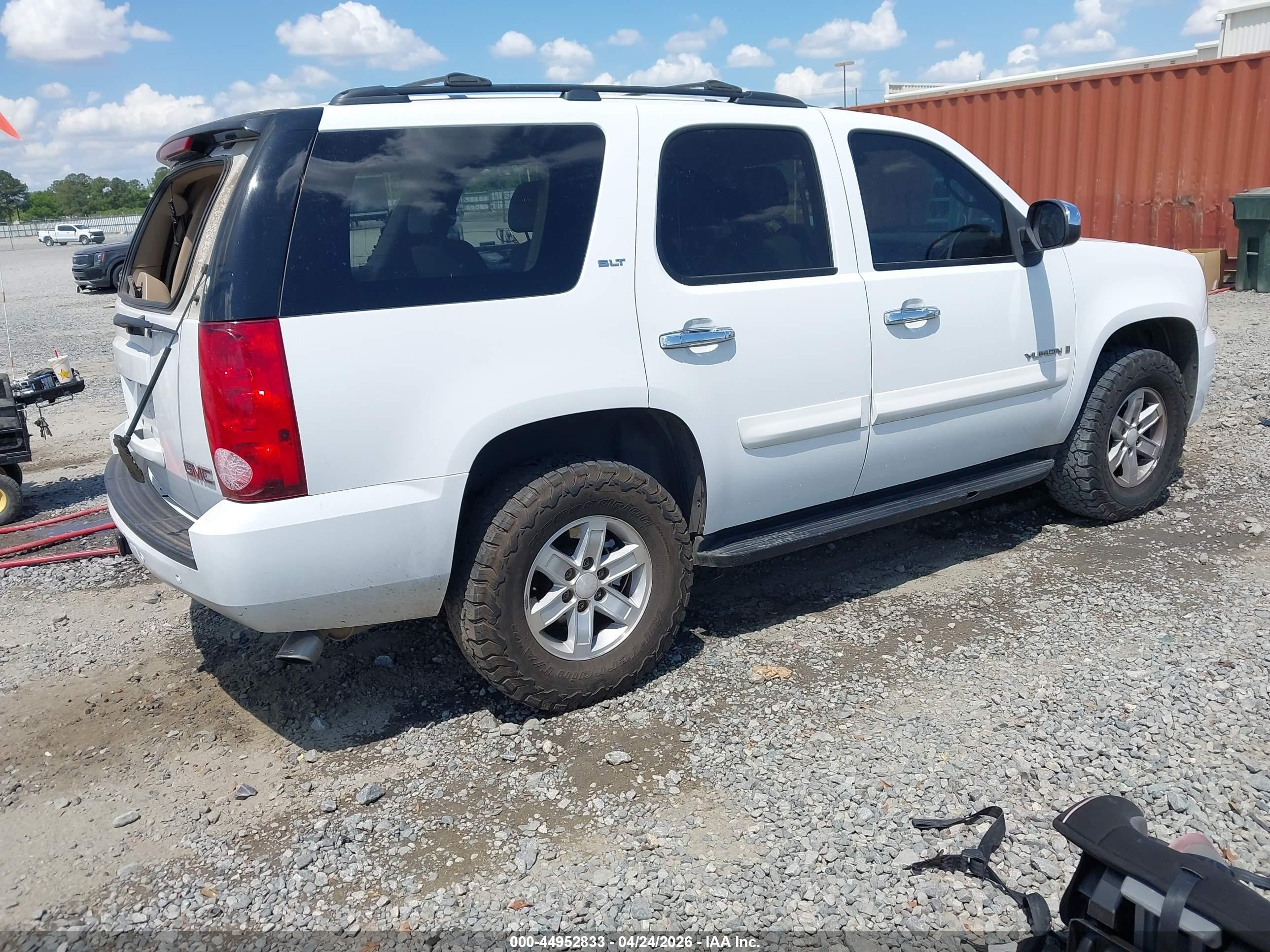 2009 Gmc Yukon Slt2 White vin: 1GKFC33039R154780