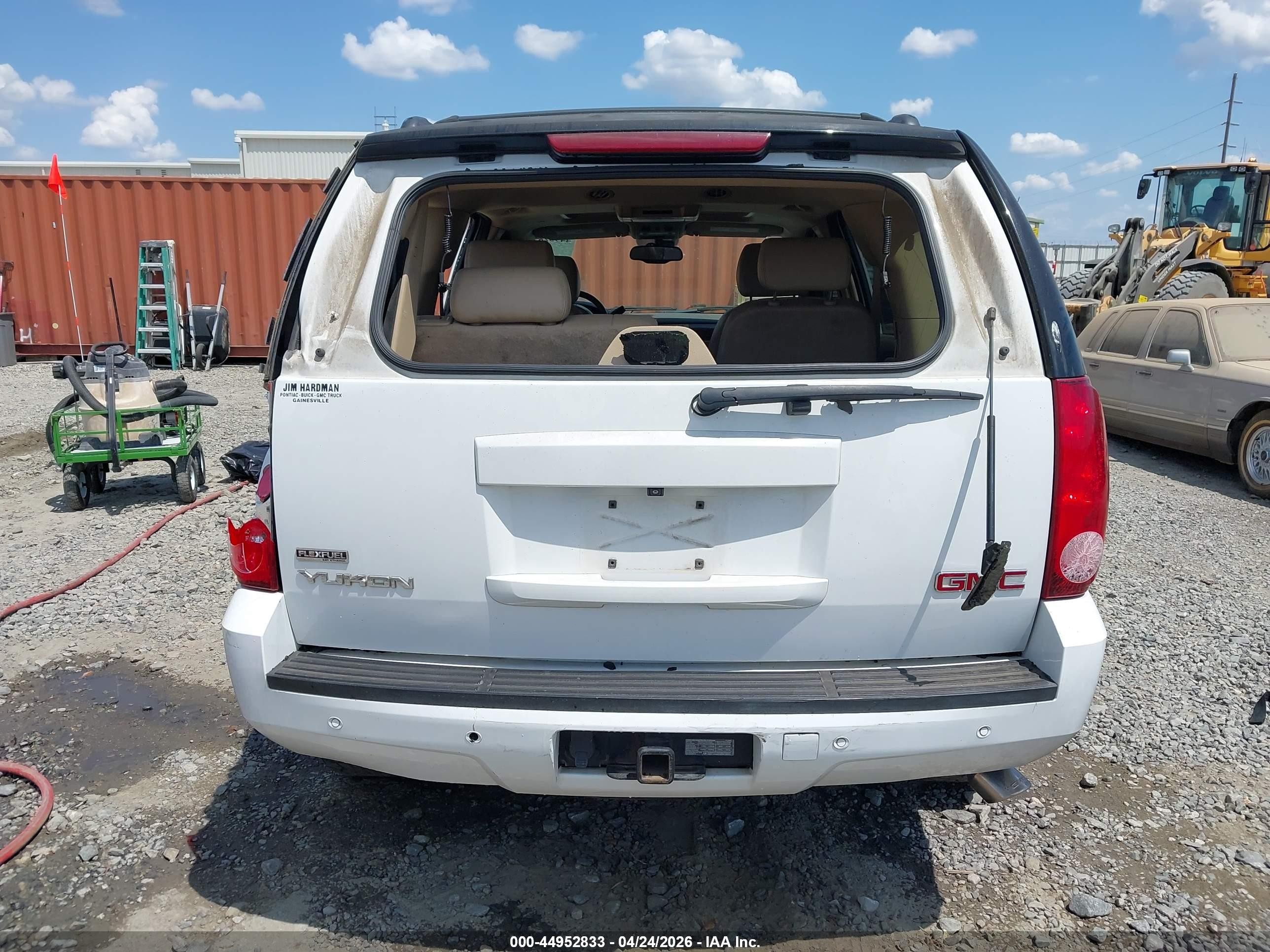 2009 Gmc Yukon Slt2 White vin: 1GKFC33039R154780