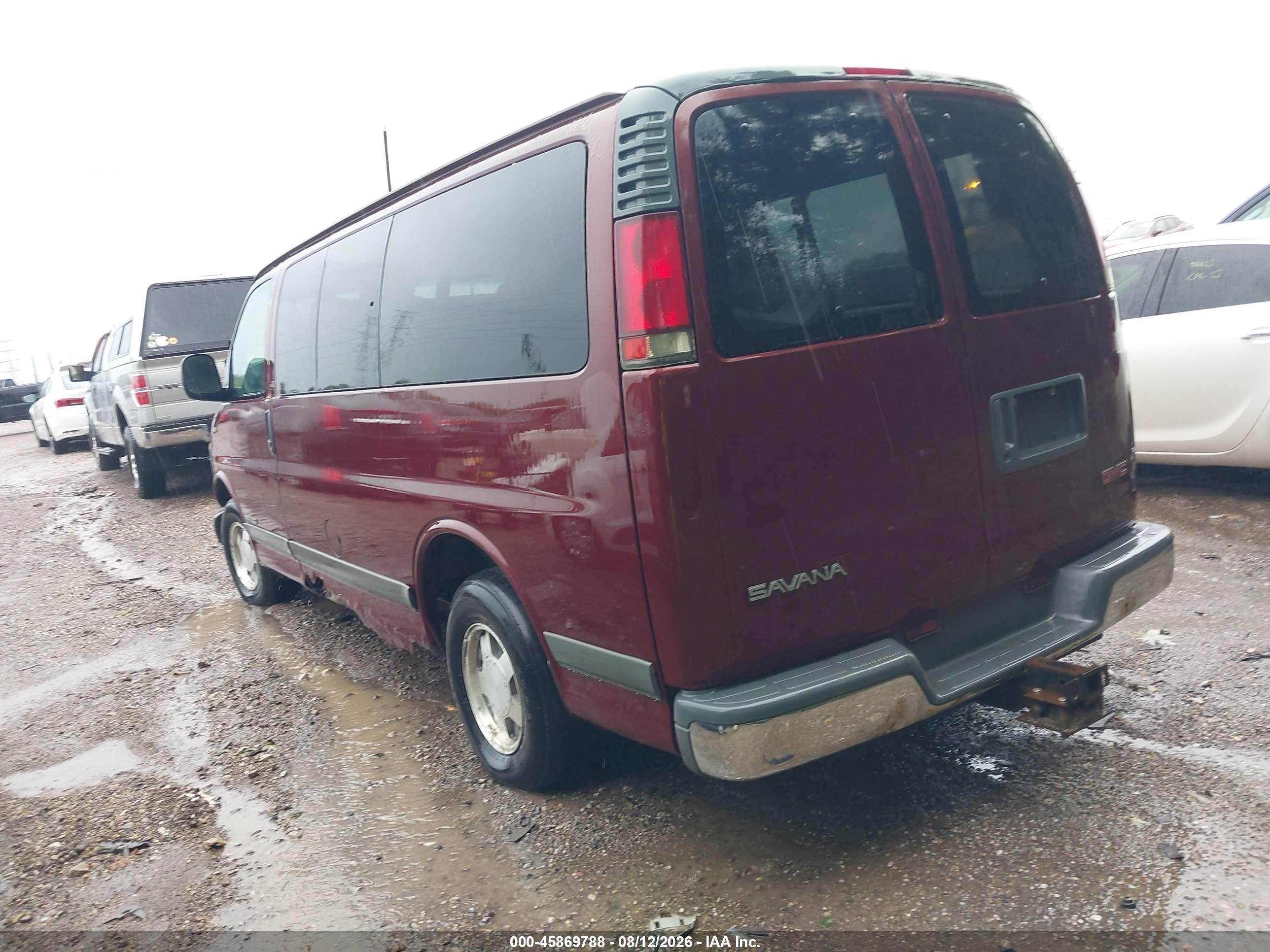 2002 Gmc Savana Passenger Standard Темно-бордовый vin: 1GKFG15M021214141