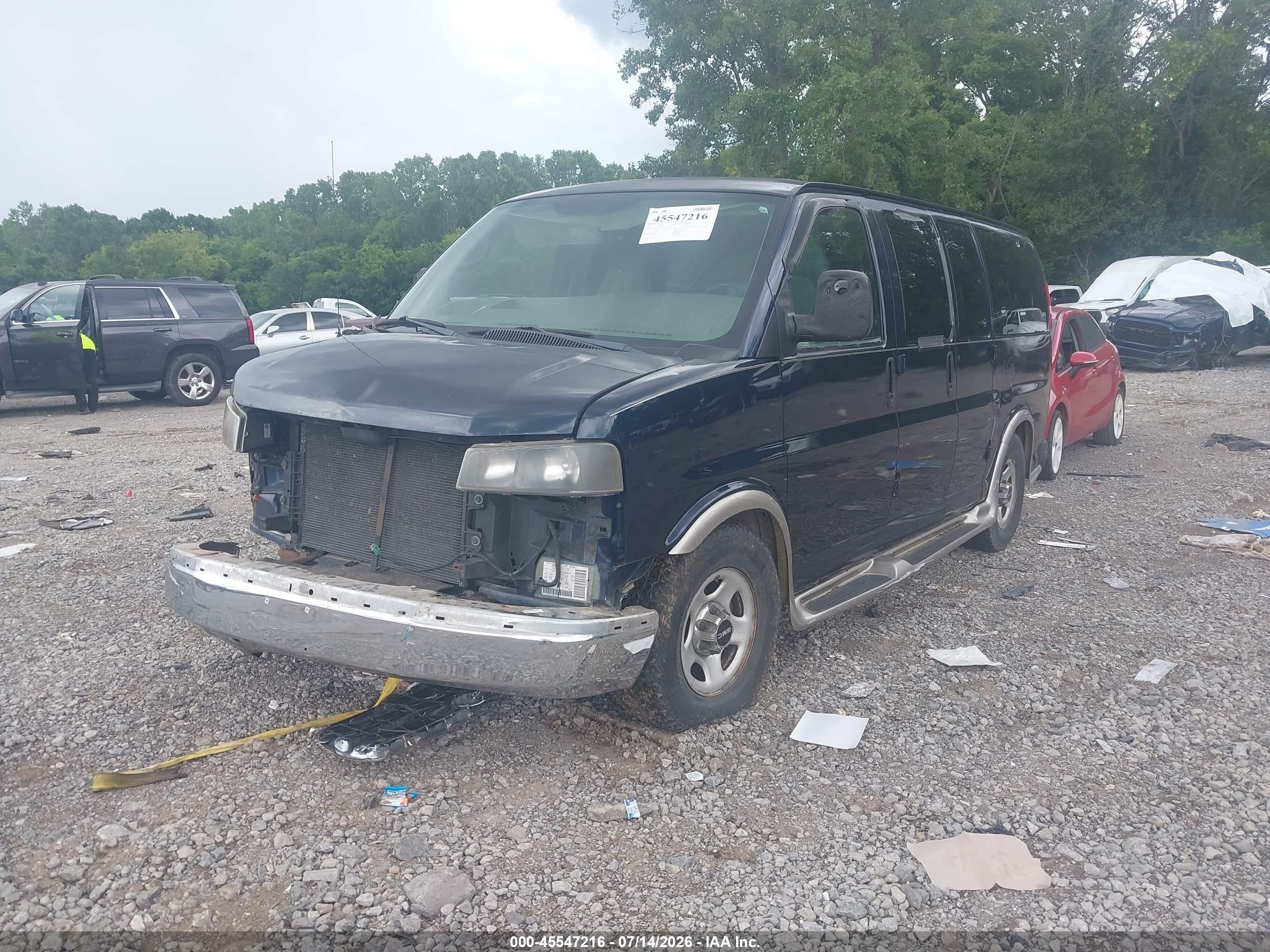 2005 Gmc Savana Passenger Standard Blue vin: 1GKFG15T451107721