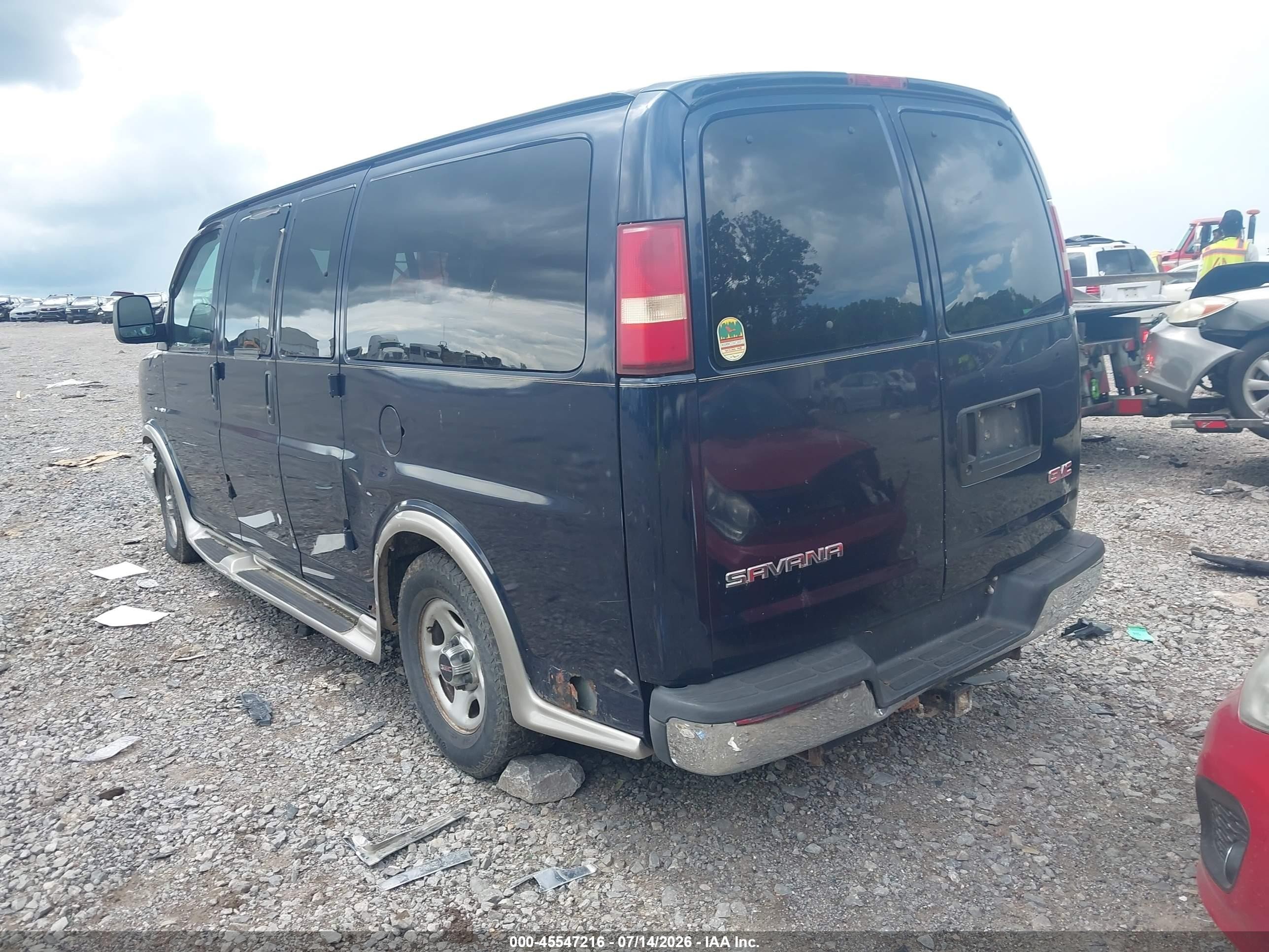 2005 Gmc Savana Passenger Standard Blue vin: 1GKFG15T451107721