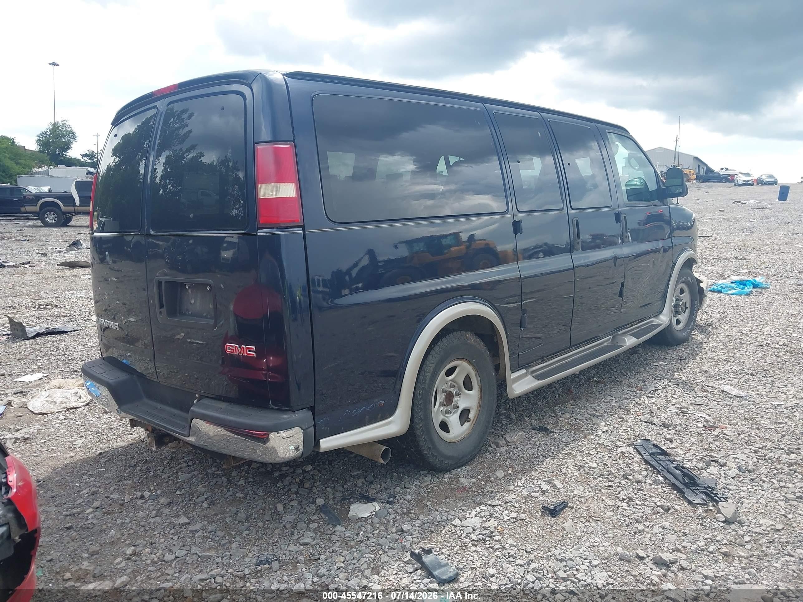 2005 Gmc Savana Passenger Standard Blue vin: 1GKFG15T451107721