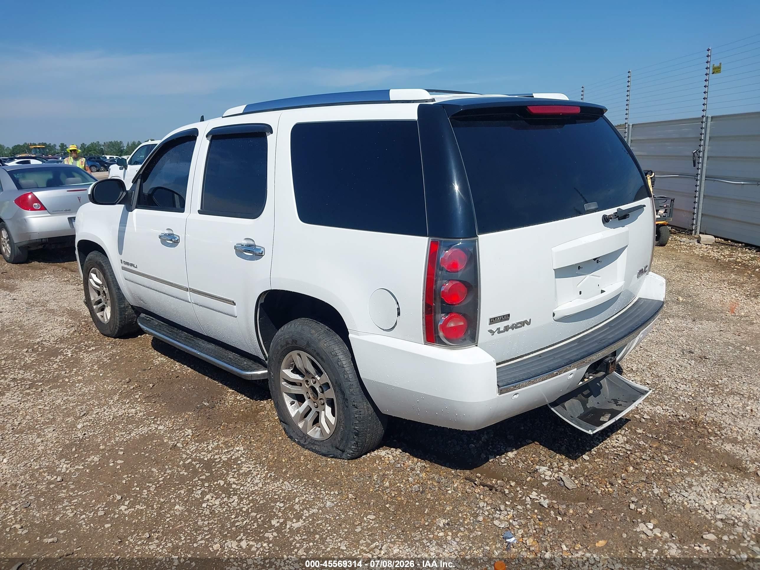 2009 Gmc Yukon Denali Denali White vin: 1GKFK03209R129824
