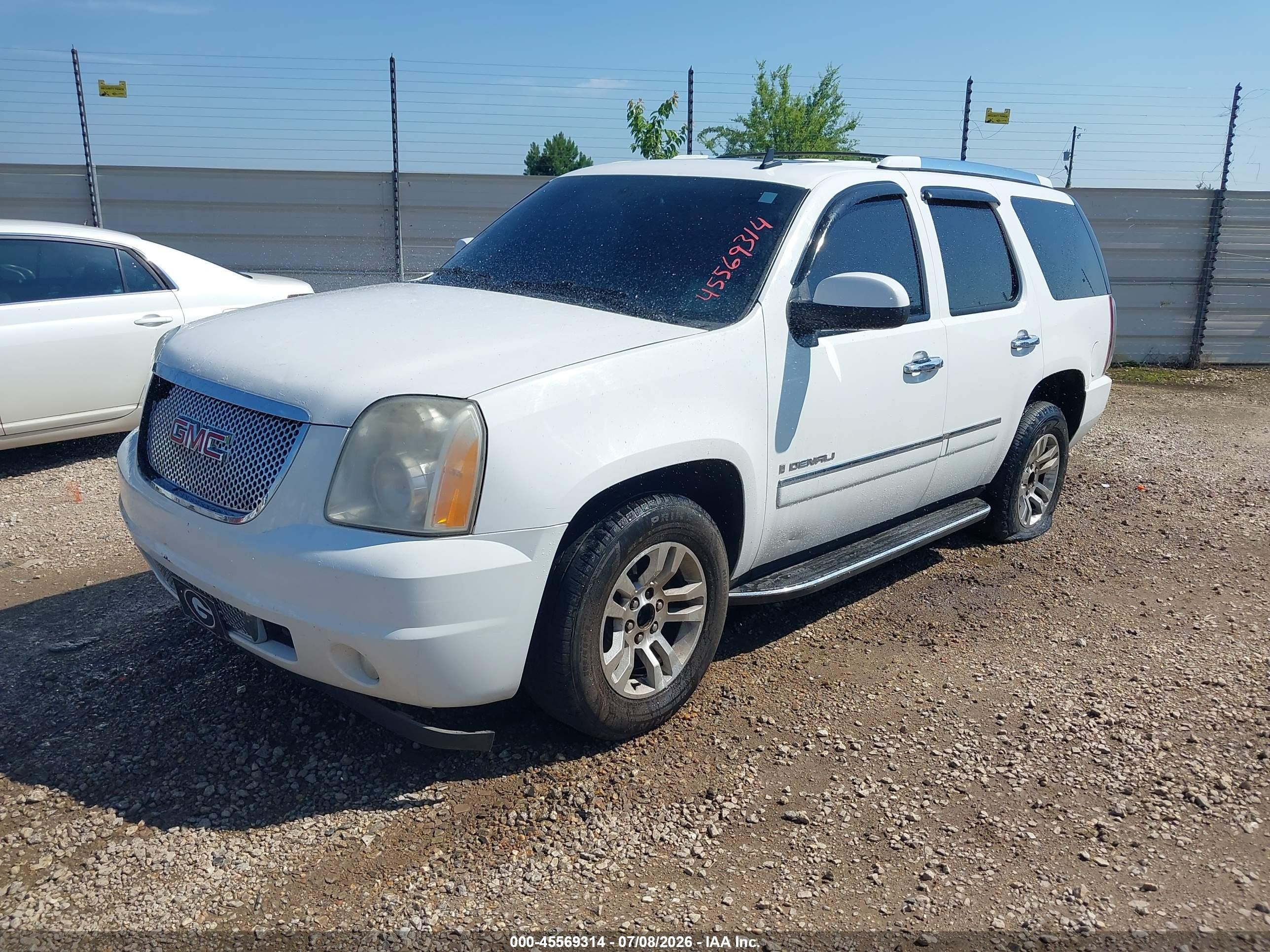 2009 Gmc Yukon Denali Denali White vin: 1GKFK03209R129824