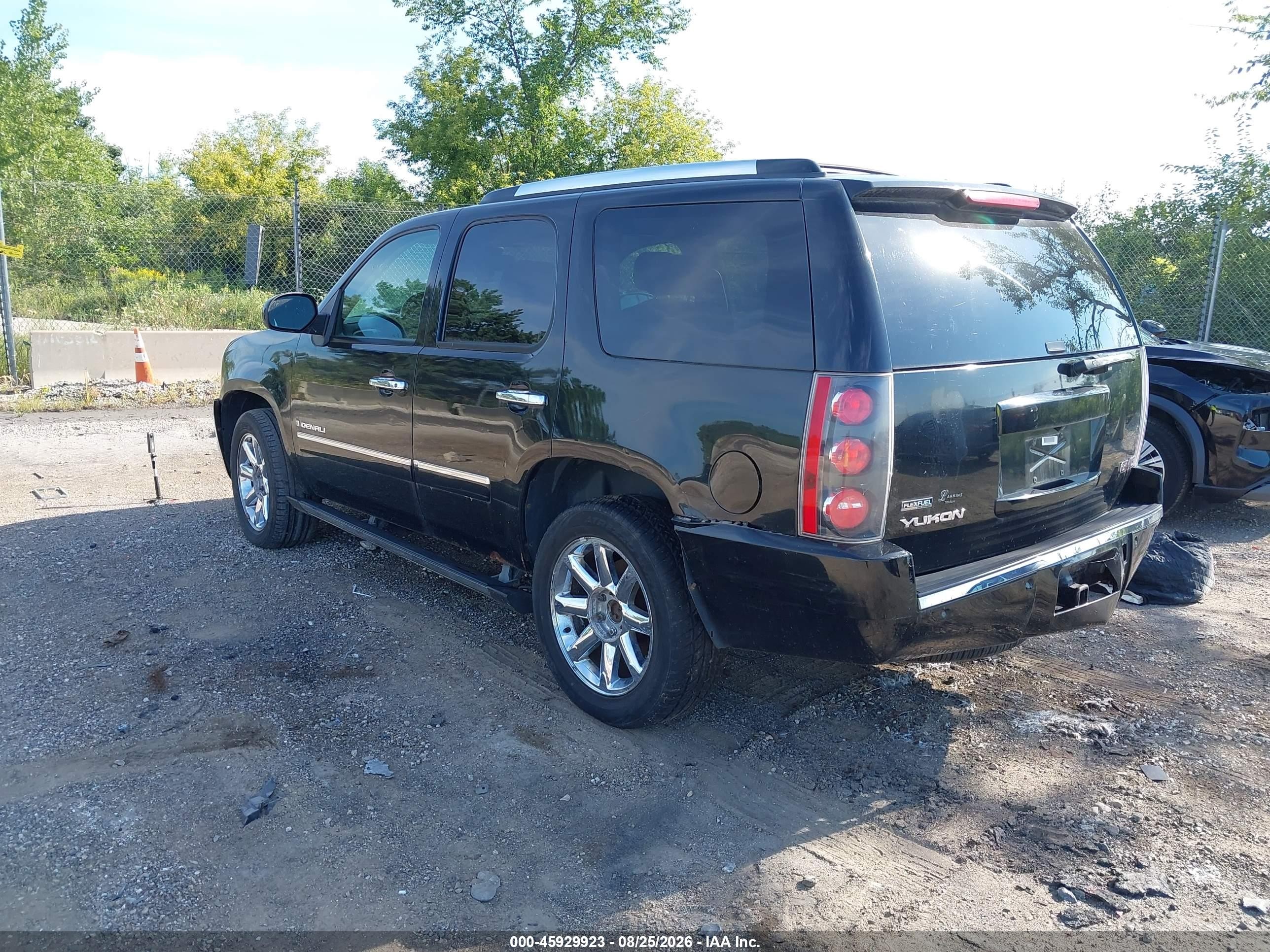 2009 Gmc Yukon Denali Denali Black vin: 1GKFK03219J107944