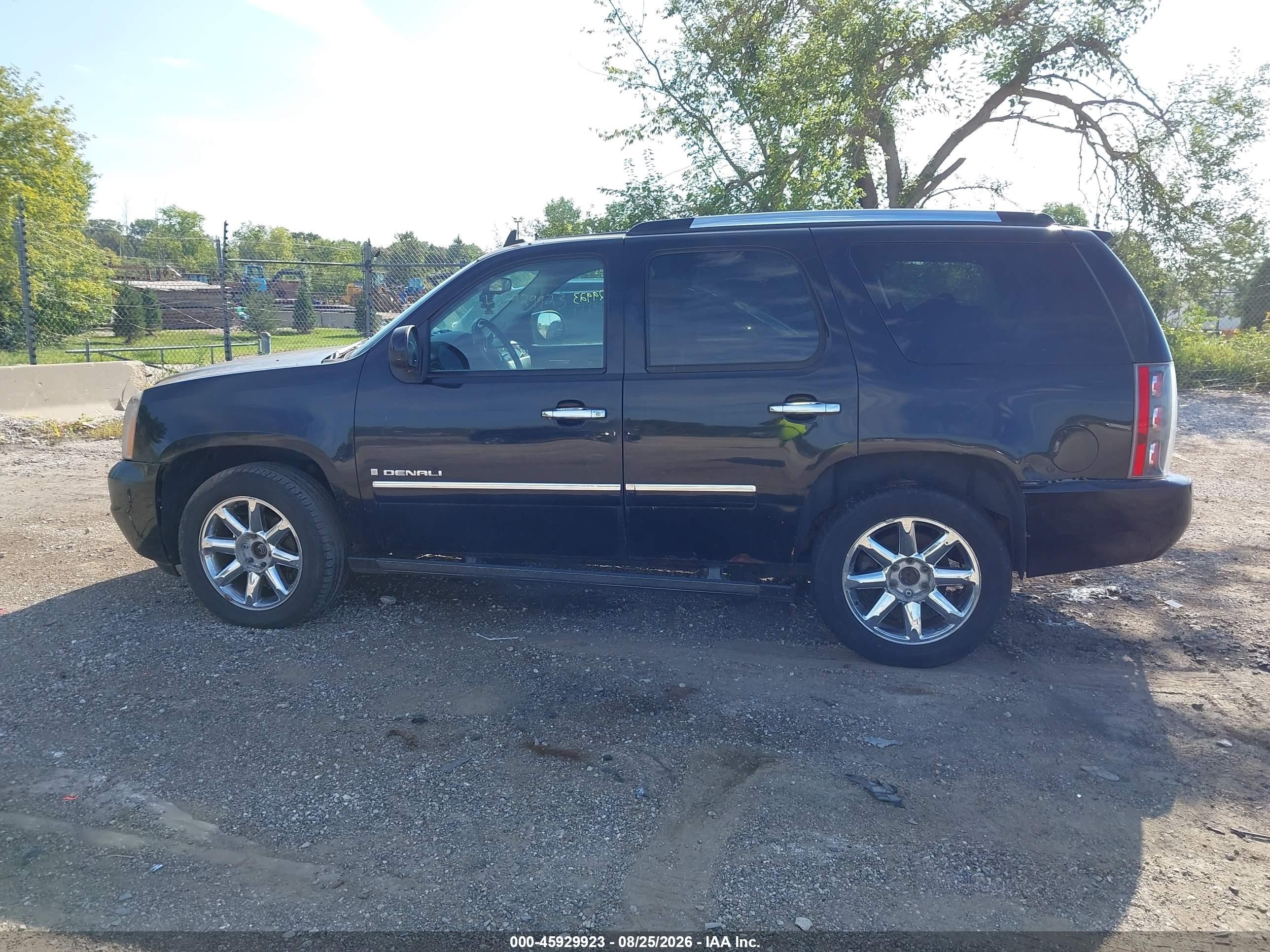 2009 Gmc Yukon Denali Denali Black vin: 1GKFK03219J107944