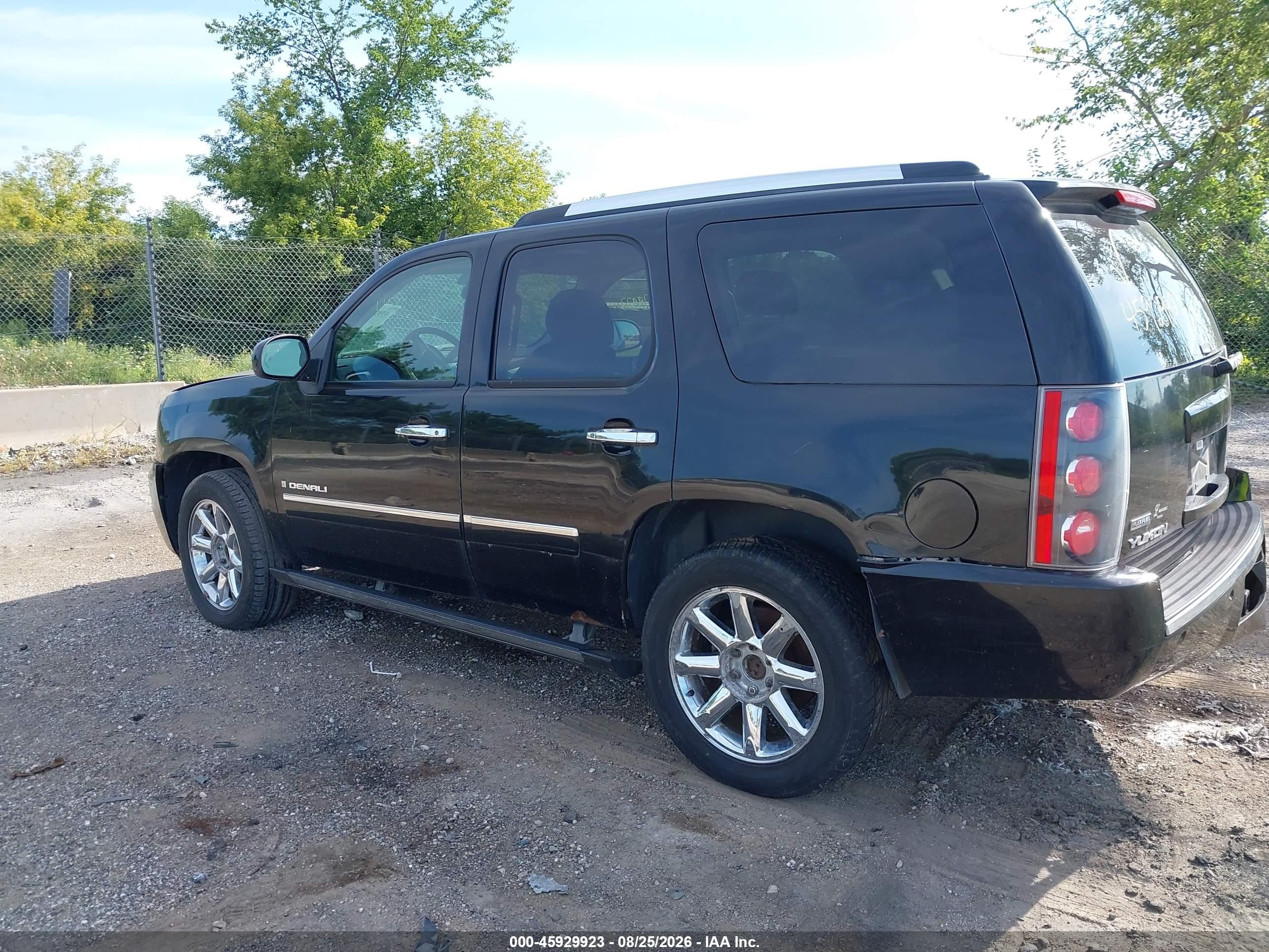 2009 Gmc Yukon Denali Denali Black vin: 1GKFK03219J107944
