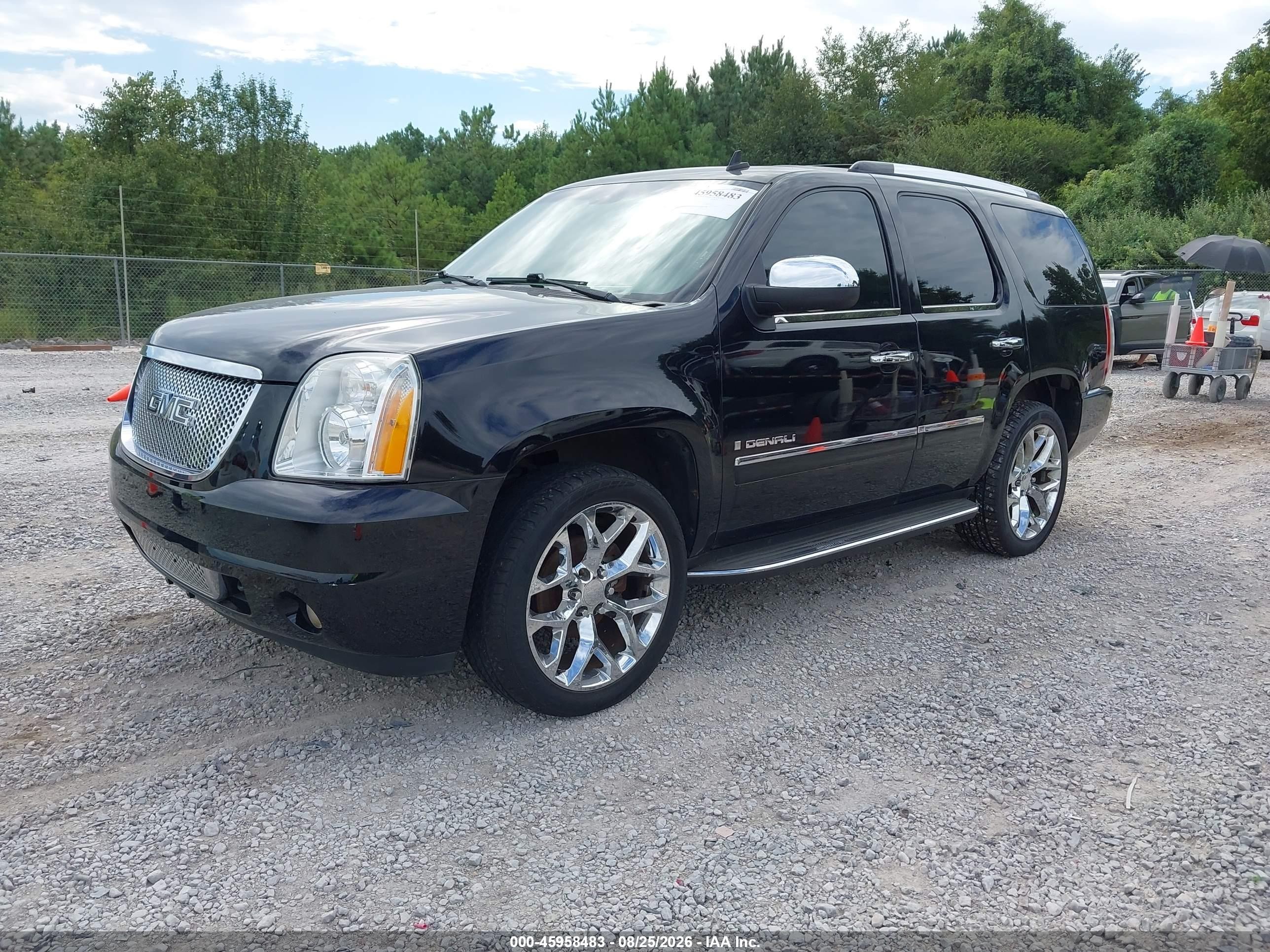 2009 Gmc Yukon Denali Black vin: 1GKFK03289R260547