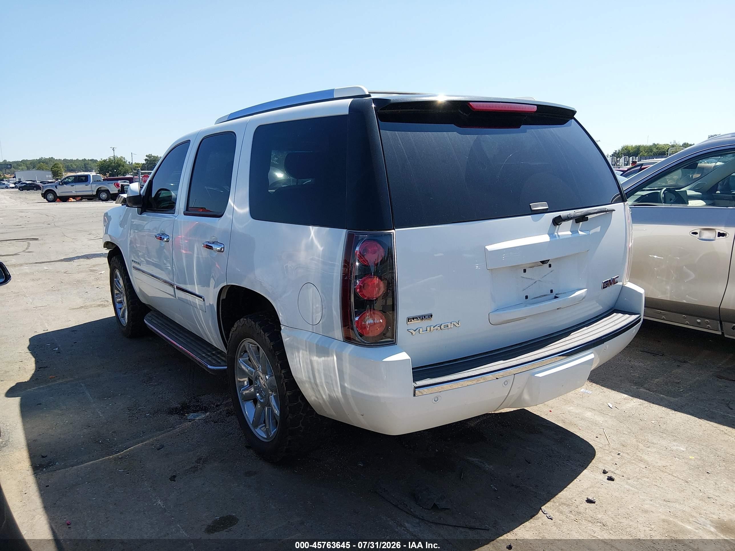 2009 Gmc Yukon Denali Denali White vin: 1GKFK03289R298070