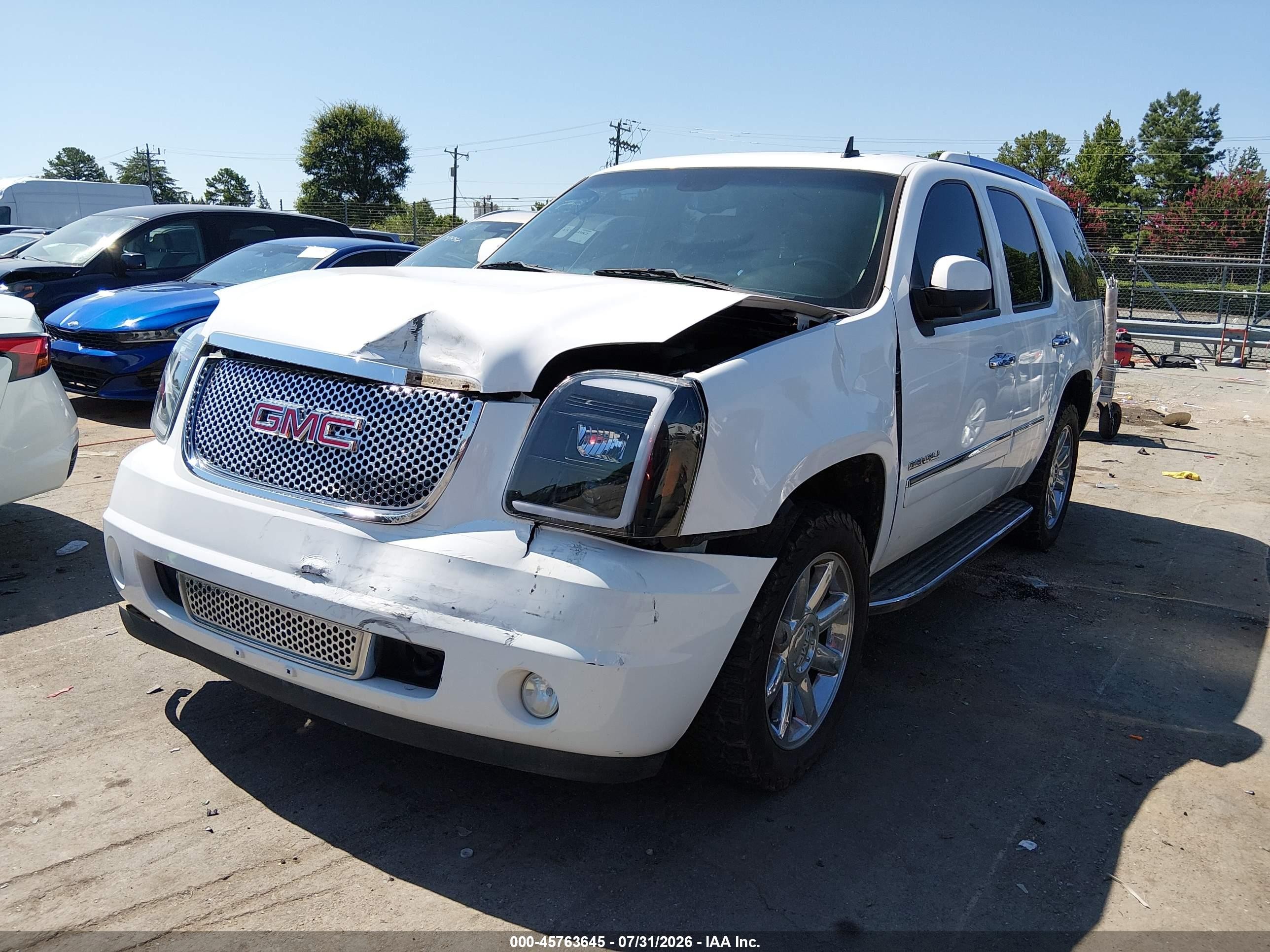 2009 Gmc Yukon Denali Denali White vin: 1GKFK03289R298070